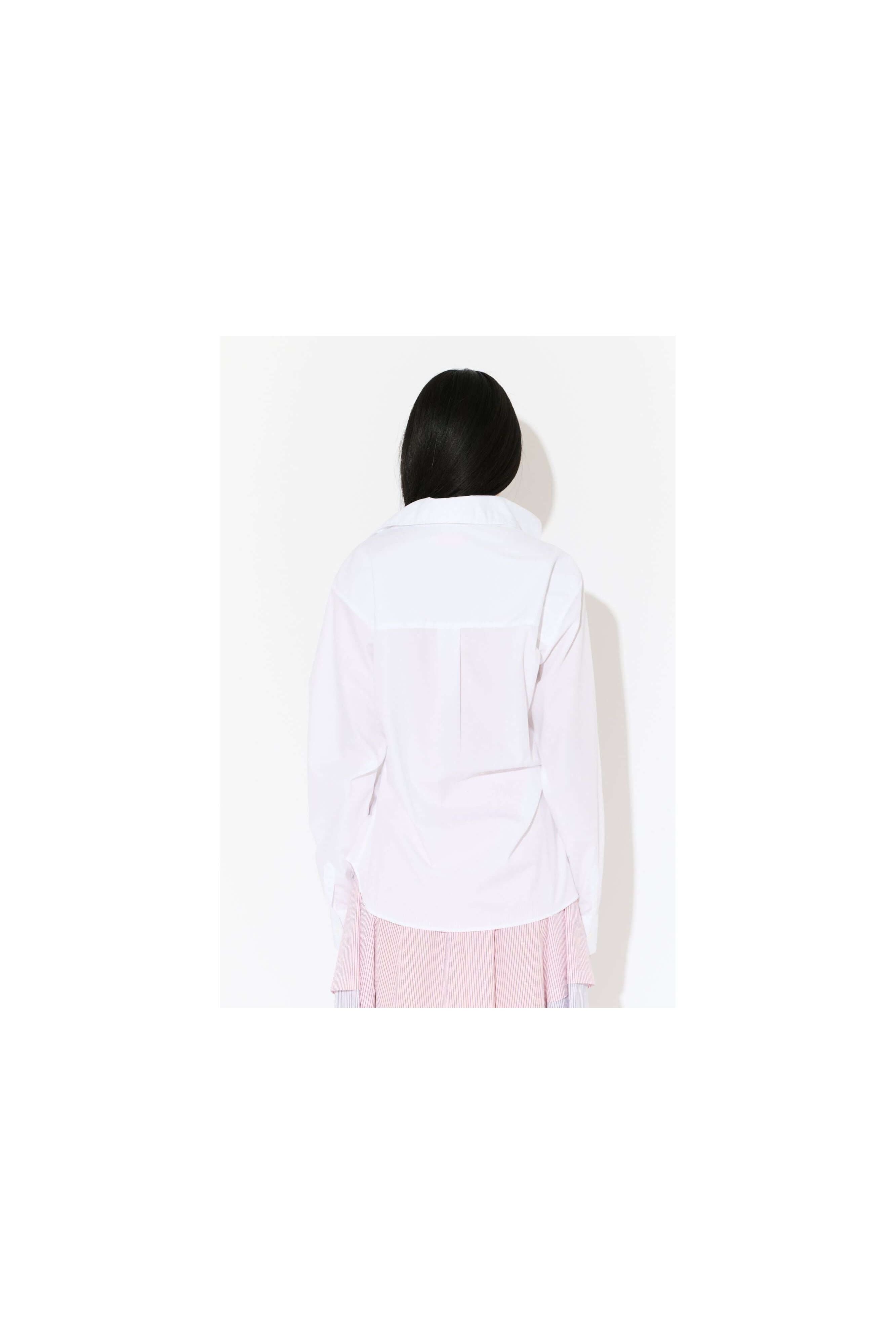 ELASTICATED RUFFLE SHIRT