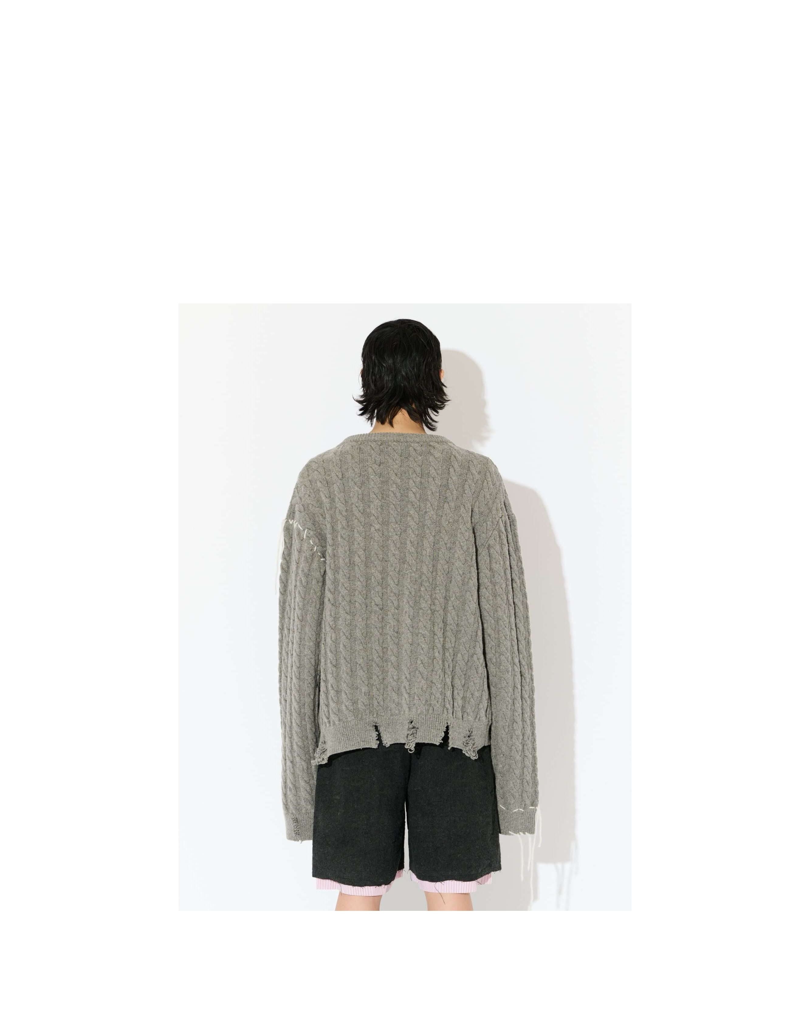 LABEL CABLE KNITTED JUMPER