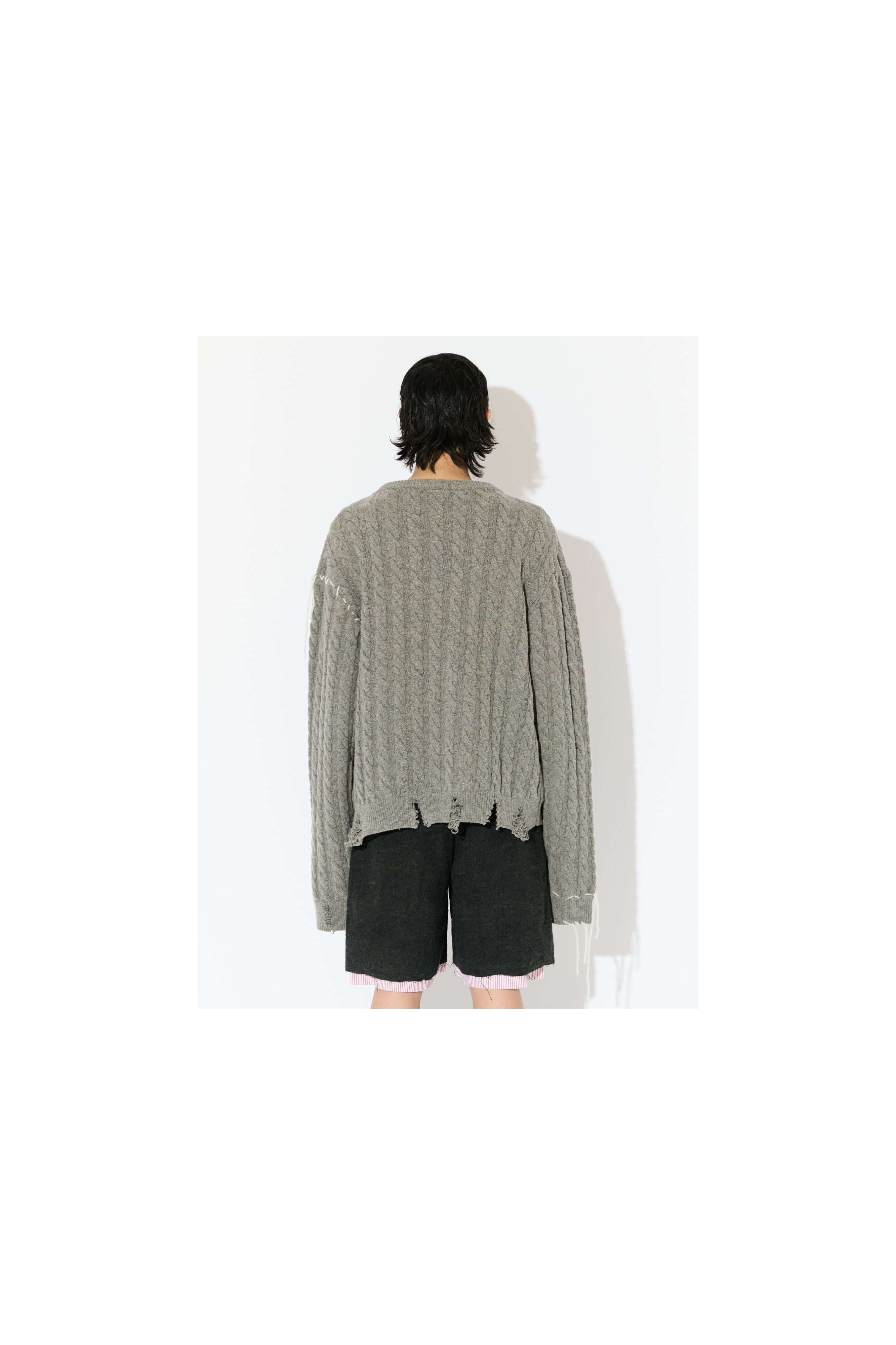 LABEL CABLE KNITTED JUMPER