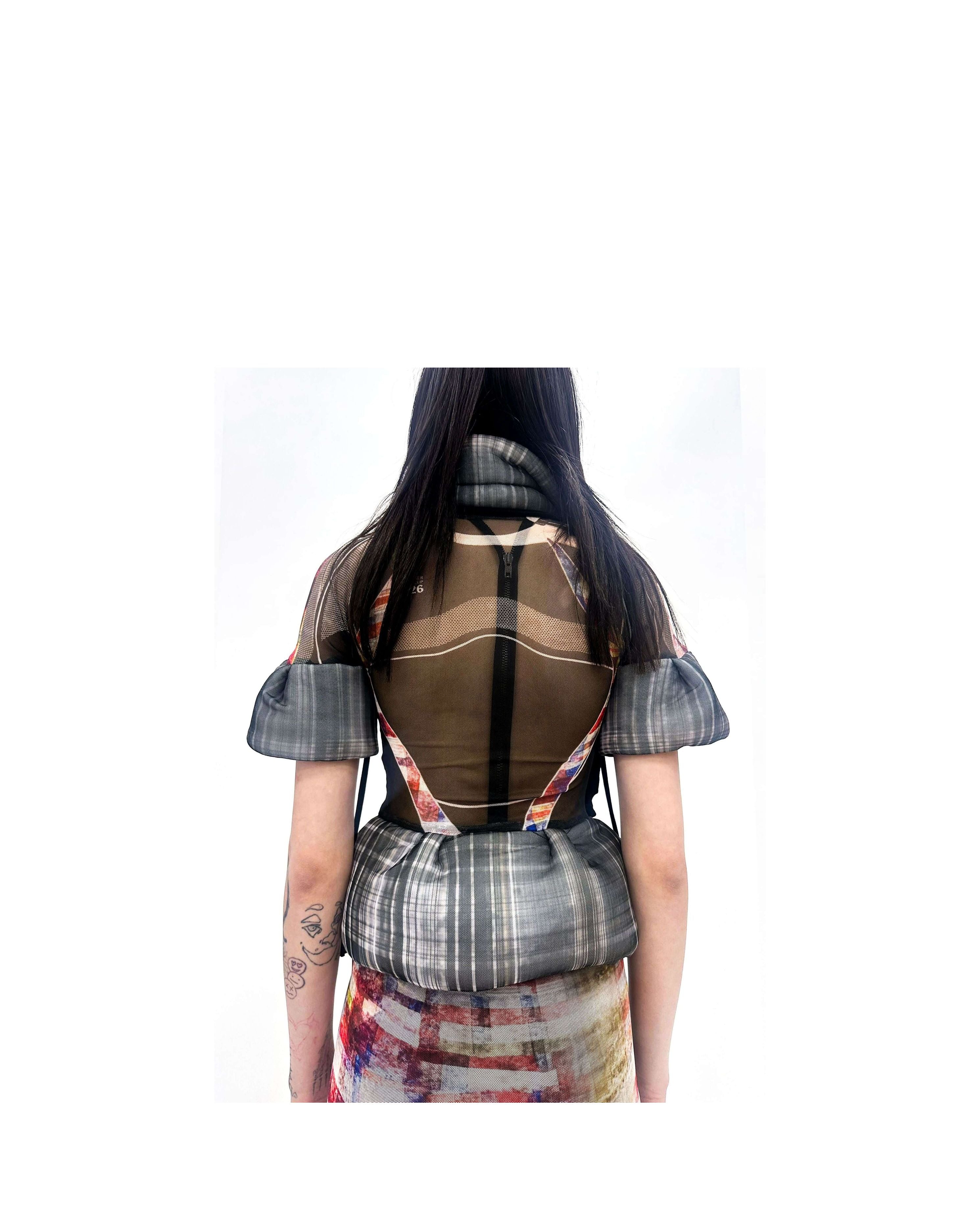 Mesh Padded Blouse
