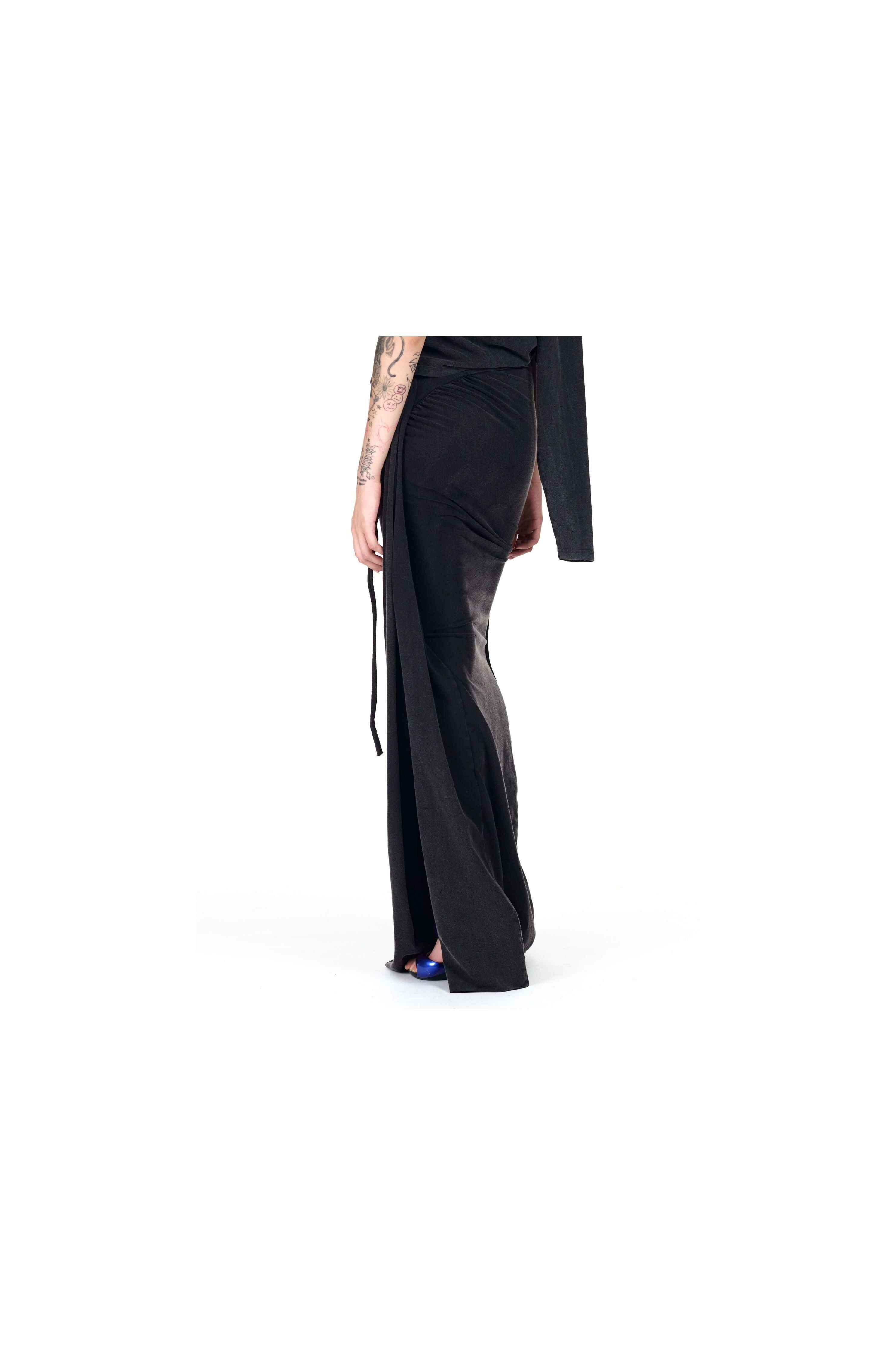 Slitted Maxi Skirt