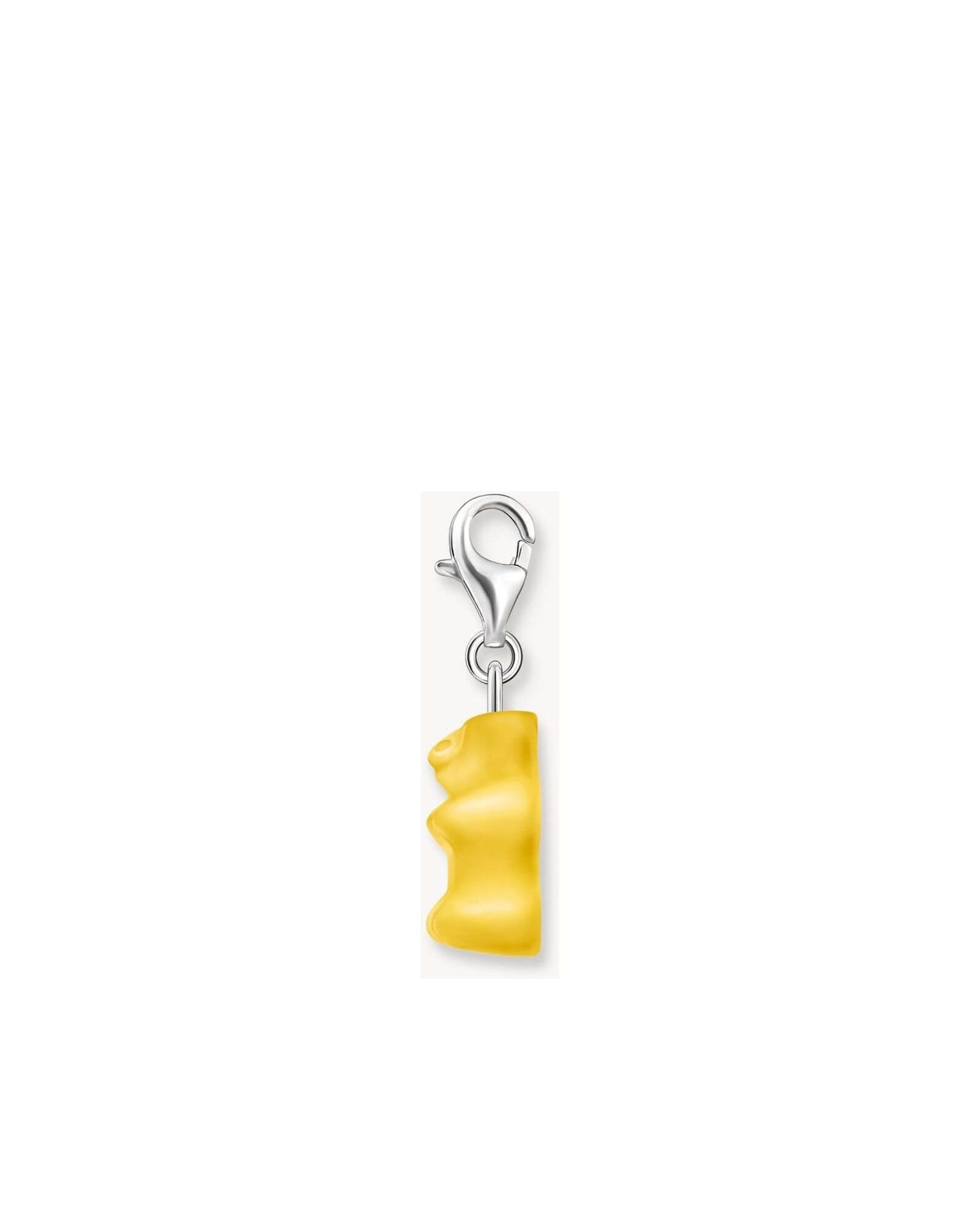 Charm pendentif en forme d'ours d'or jaune, argent recyclé, design exclusif HARIBO x THOMAS SABO.