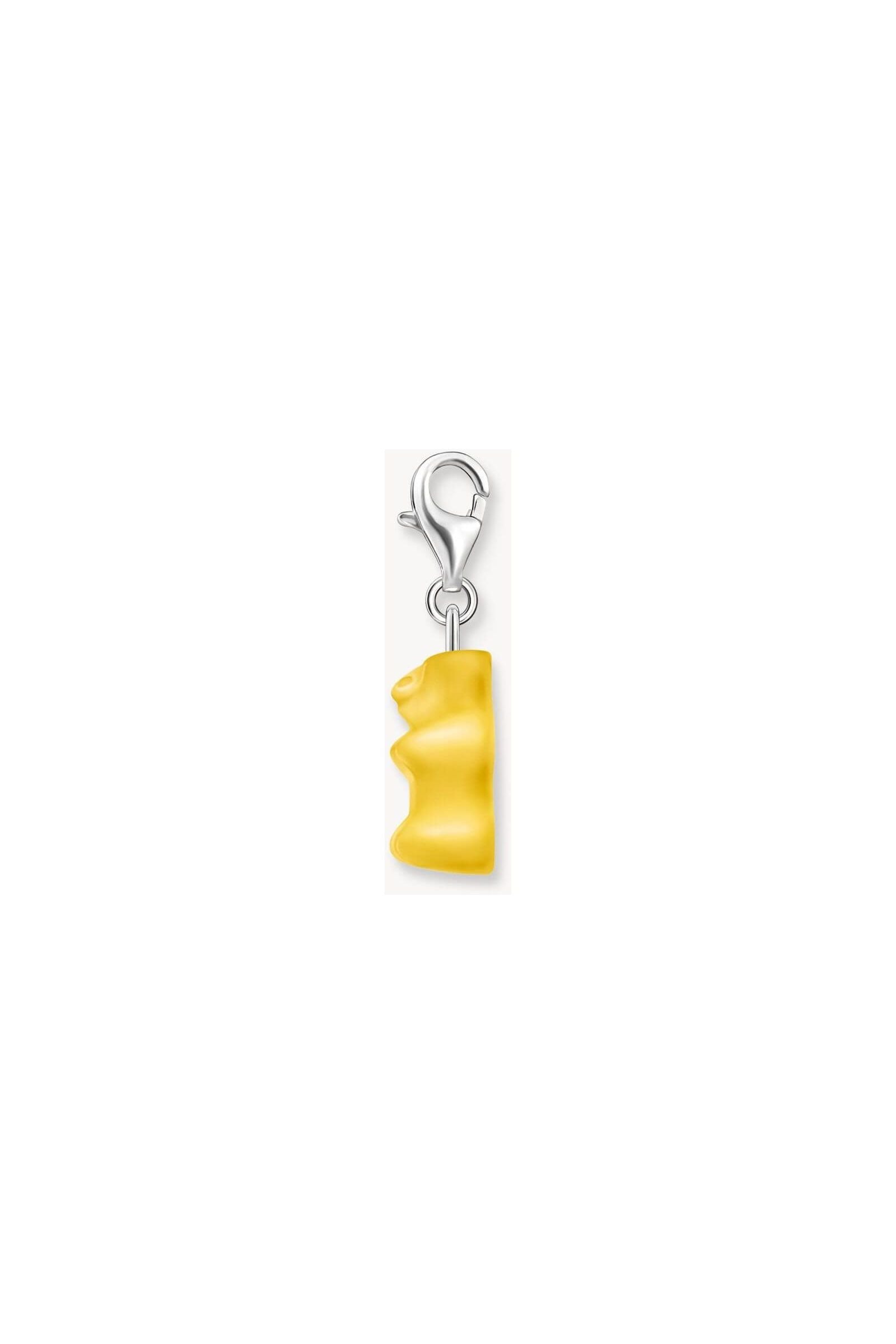 Charm pendentif en forme d'ours d'or jaune, argent recyclé, design exclusif HARIBO x THOMAS SABO.
