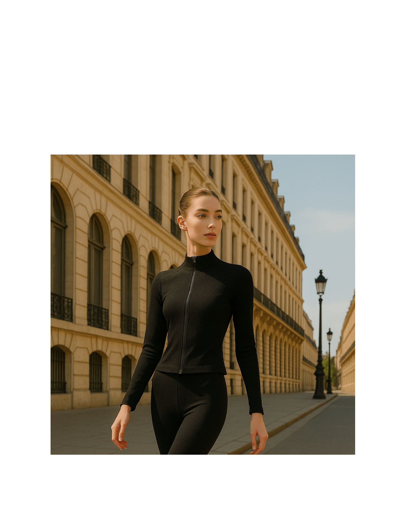 Sleek Fit Zip Jacket
