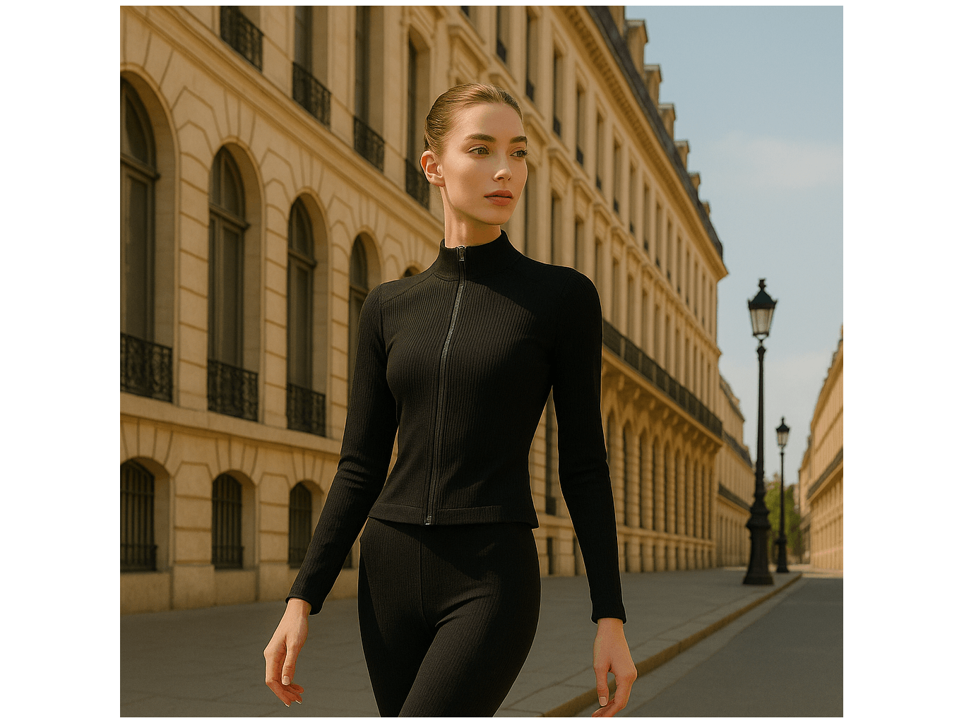 Sleek Fit Zip Jacket