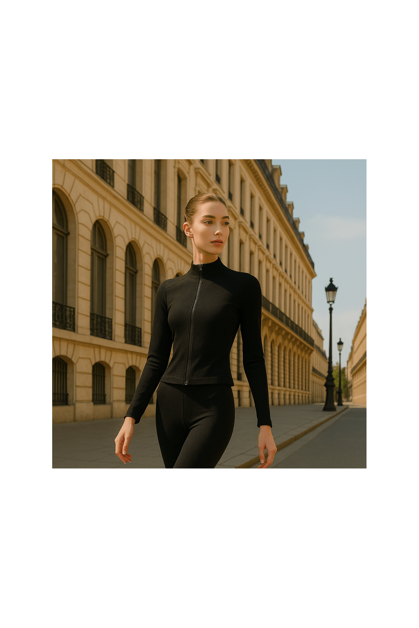 Sleek Fit Zip Jacket