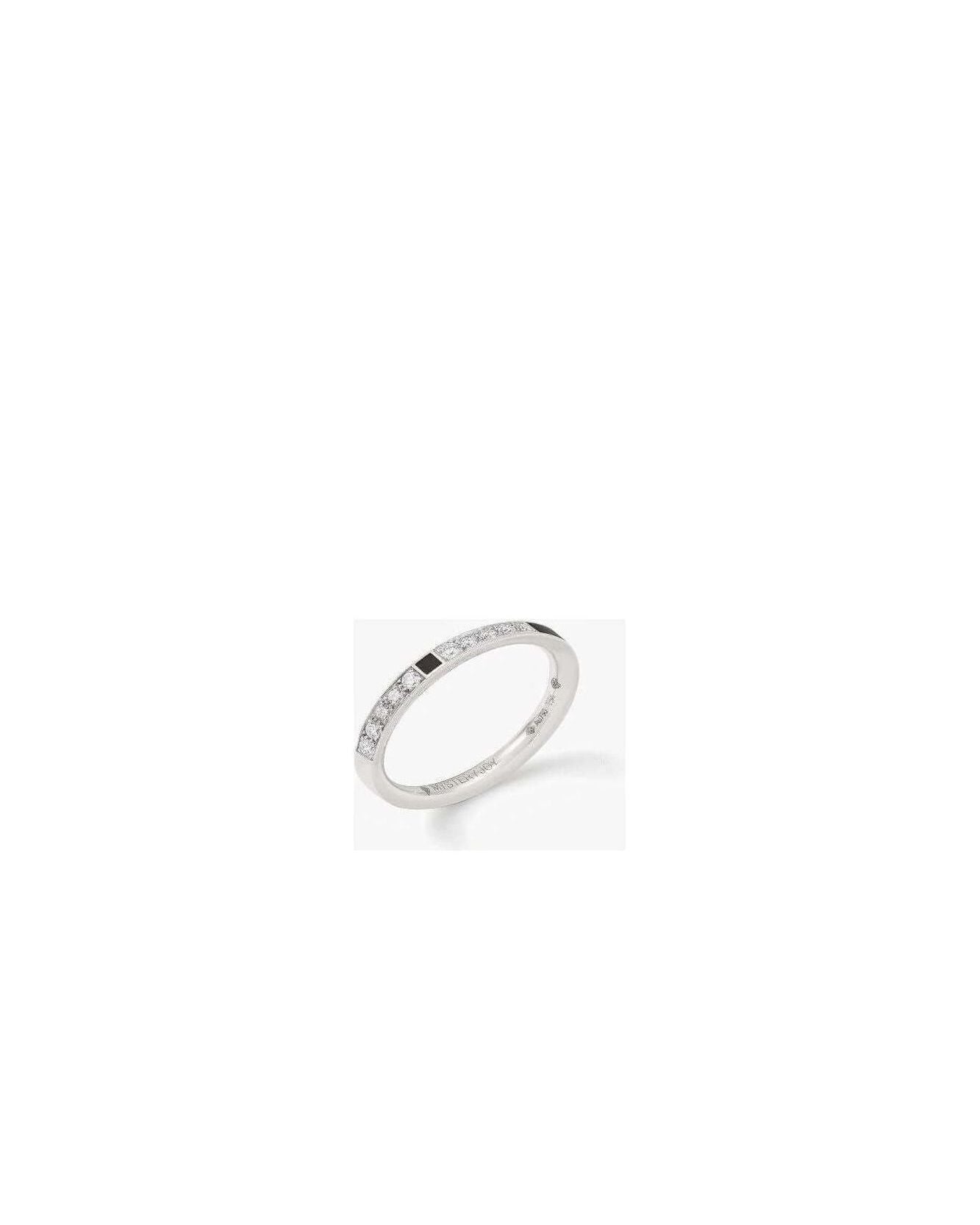 Alliance Mirage en or blanc 18 carats avec diamants D-F de 0,18 carat, un bijou élégant et intemporel.