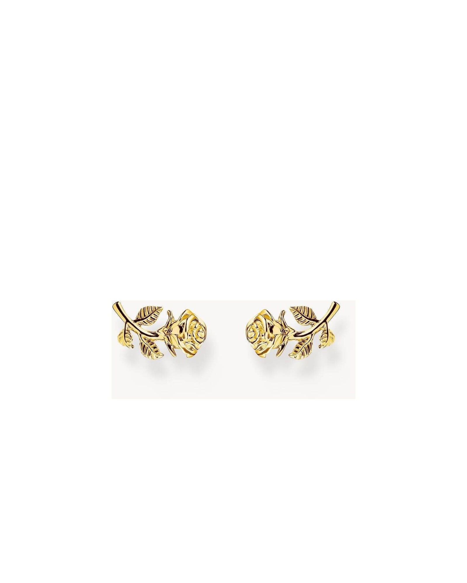 Clous d'oreilles roses plaqué or 18k avec détails raffinés et motif floral, parfaits pour une touche élégante.