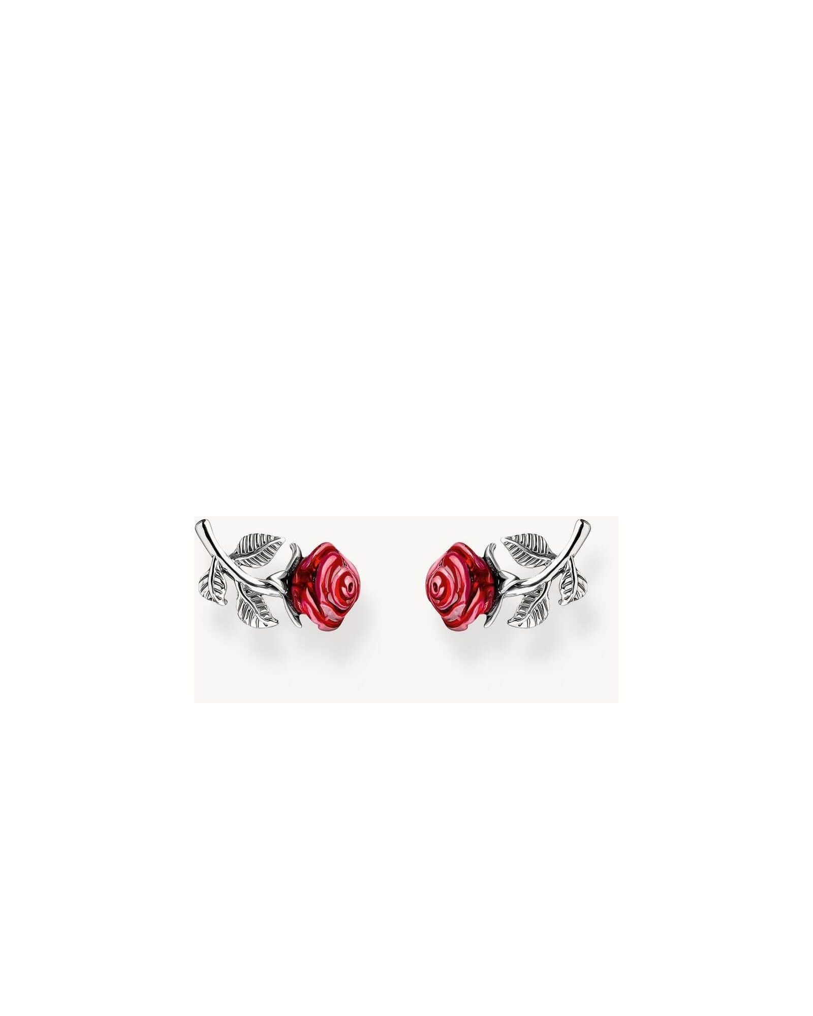 Clous d'oreilles Roses Romance en argent recyclé, plaqué or, design victorien, fleurs en forme de rose détaillées.