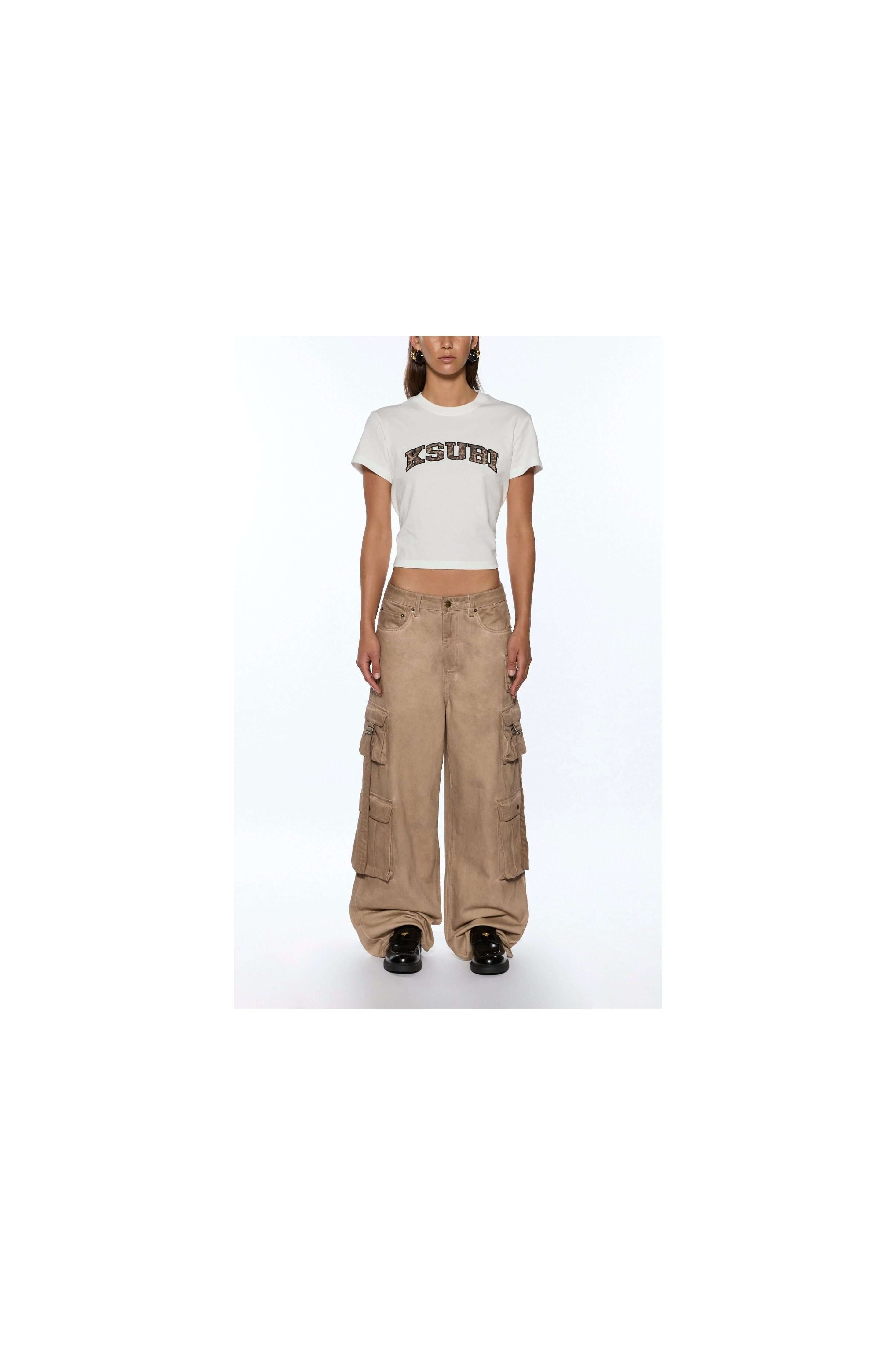 leo shrunken ss tee vintage white