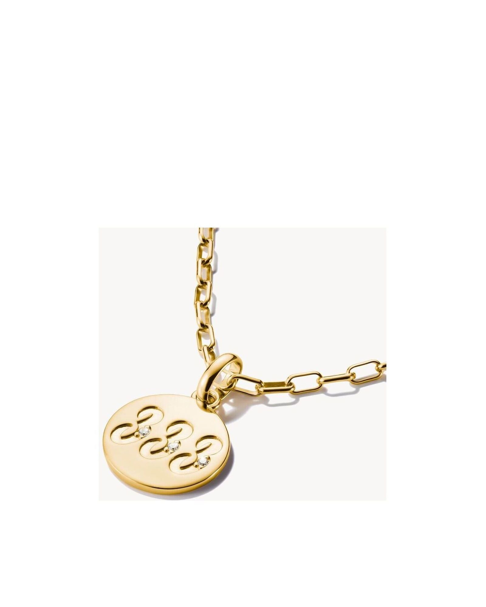 Pendentif charm angélique 333 en plaqué or avec zircons sur chaîne, symbole de soutien et de guidance.