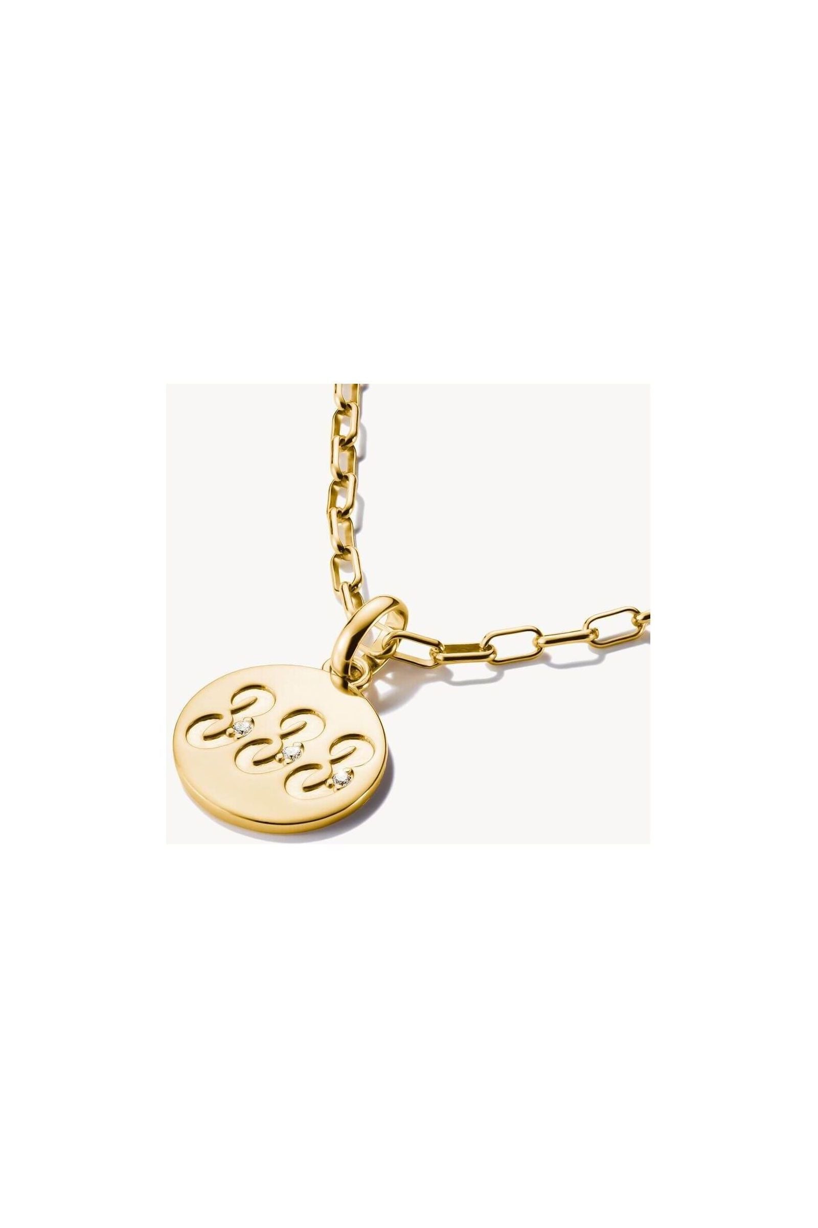 Pendentif charm angélique 333 en plaqué or avec zircons sur chaîne, symbole de soutien et de guidance.