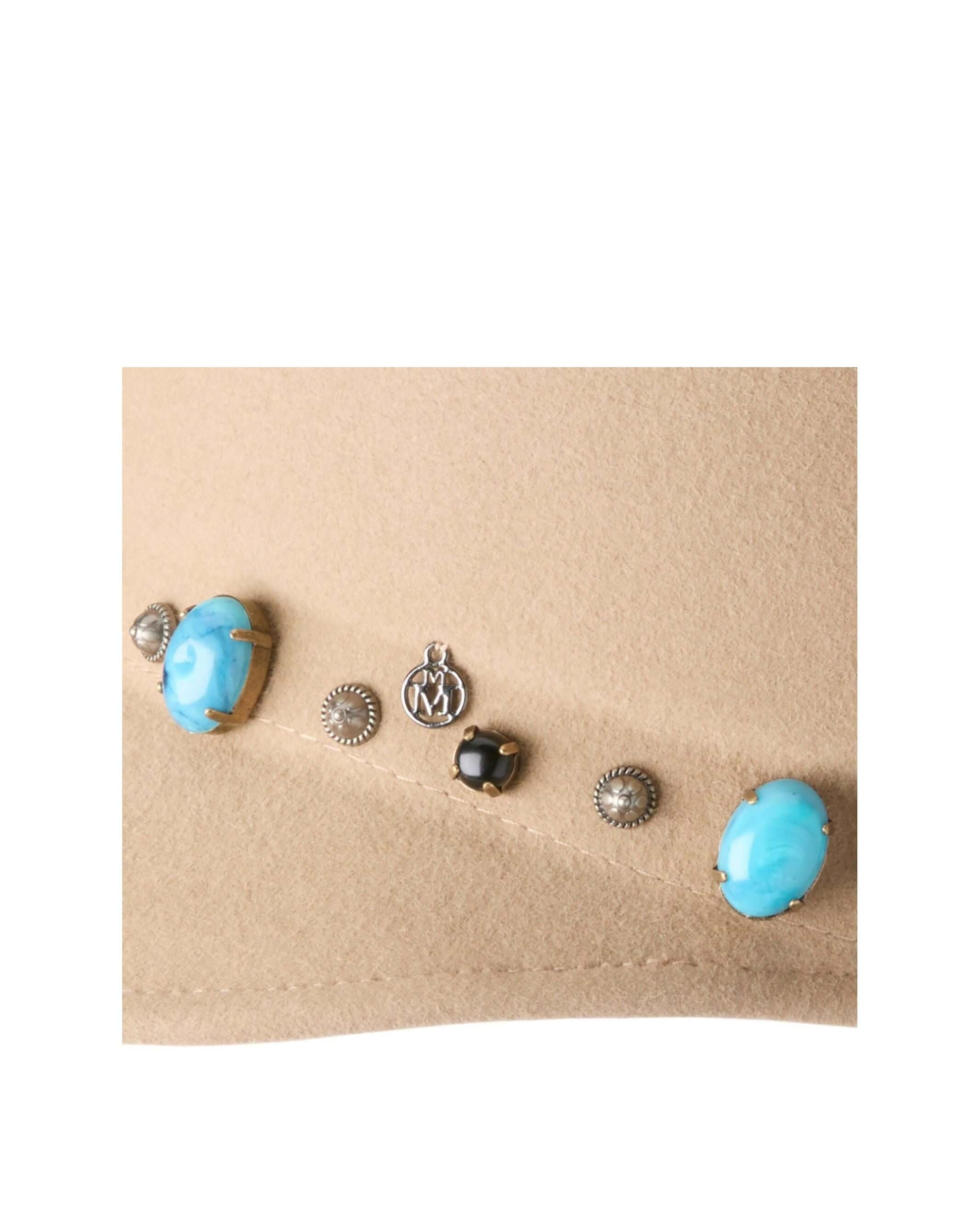 Abby Hat stone & Studs On Felt #Wool
