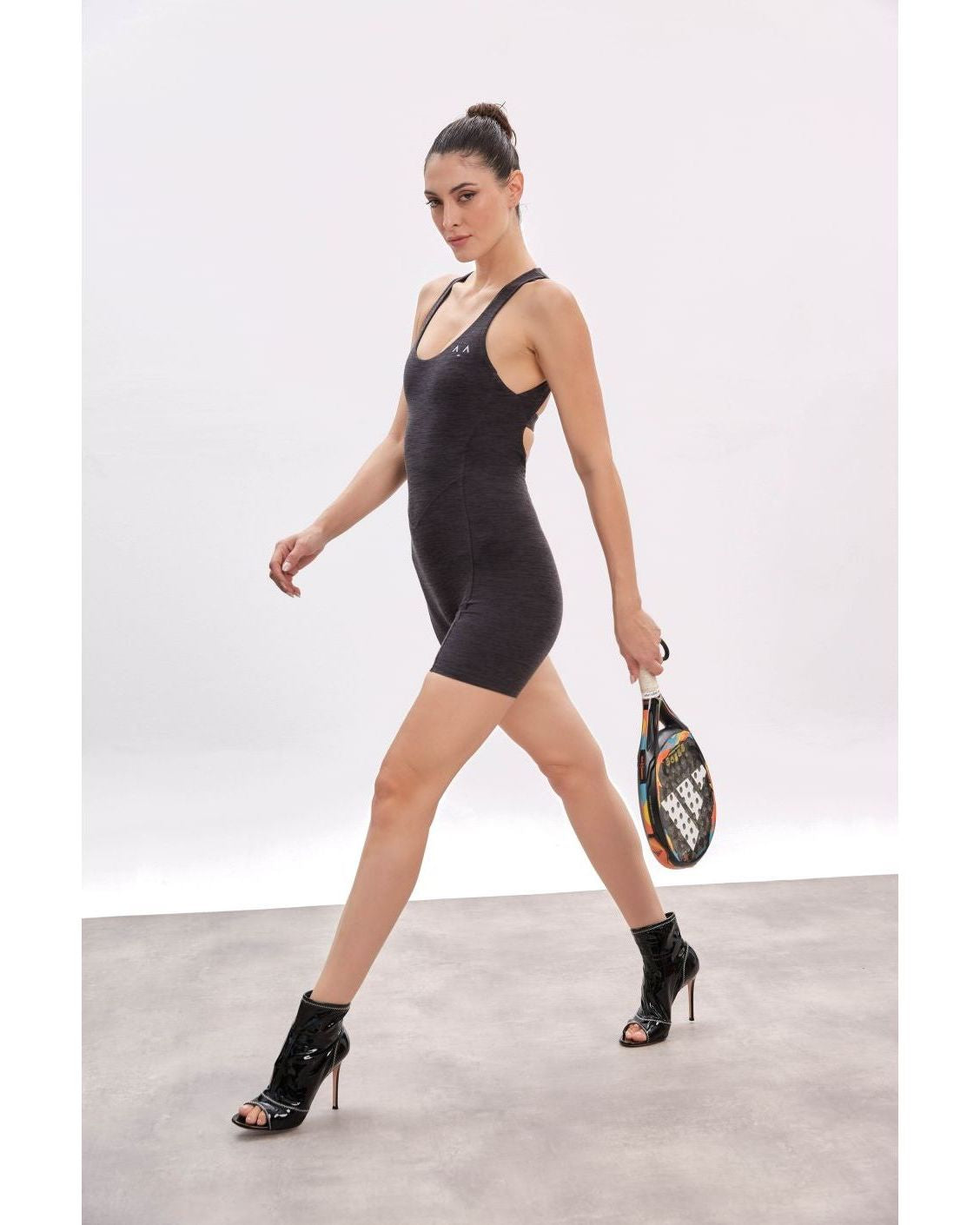 Ribbed Sculpt Open Back Jumpsuit