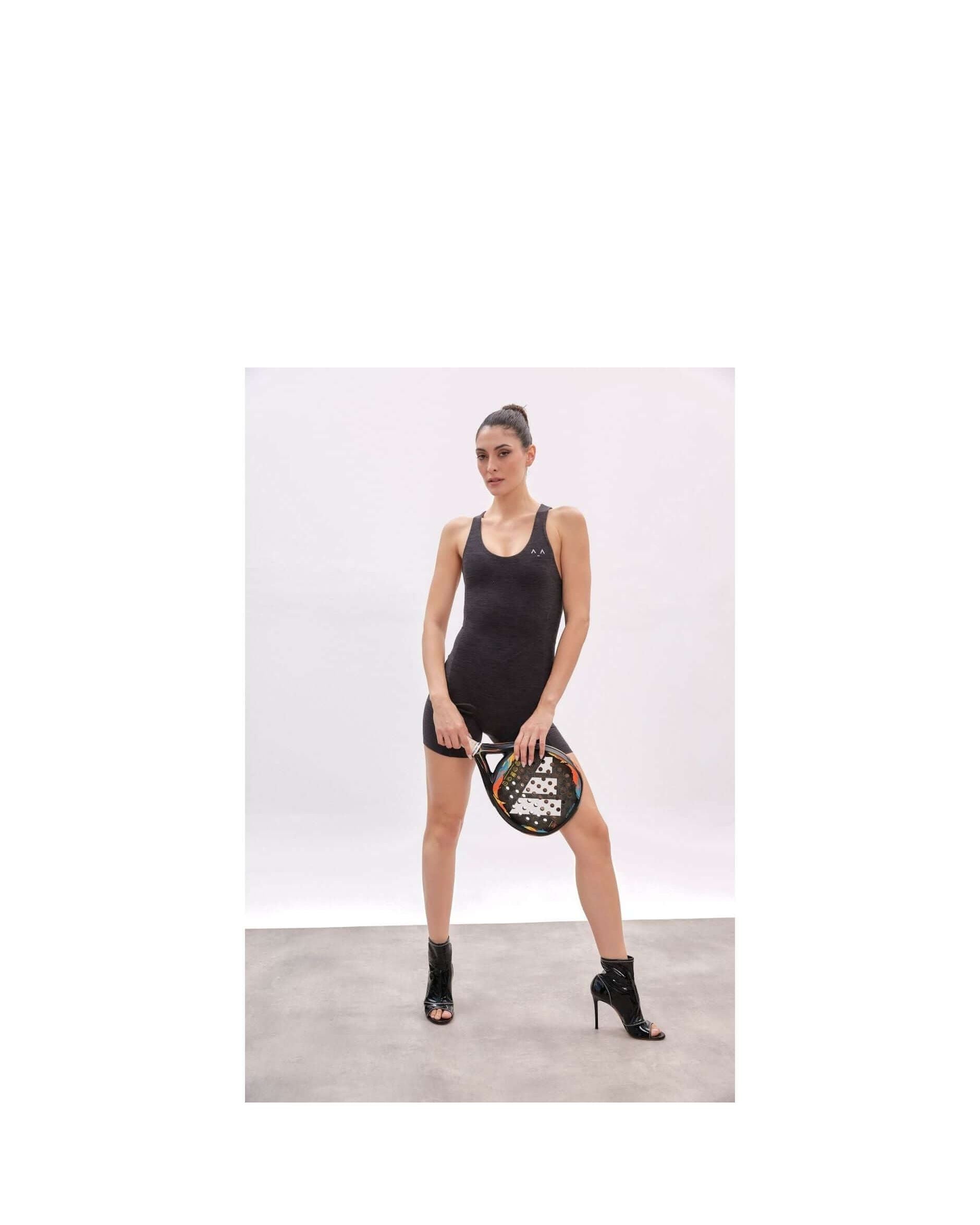 Ribbed Sculpt Open Back Jumpsuit