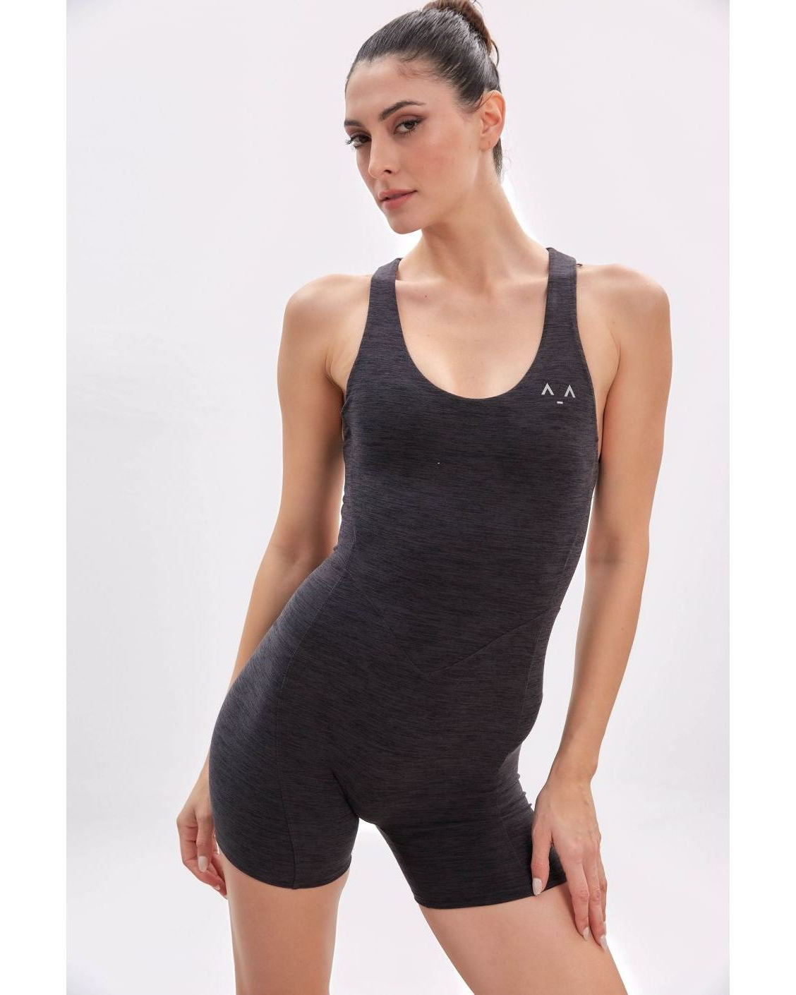 Ribbed Sculpt Open Back Jumpsuit