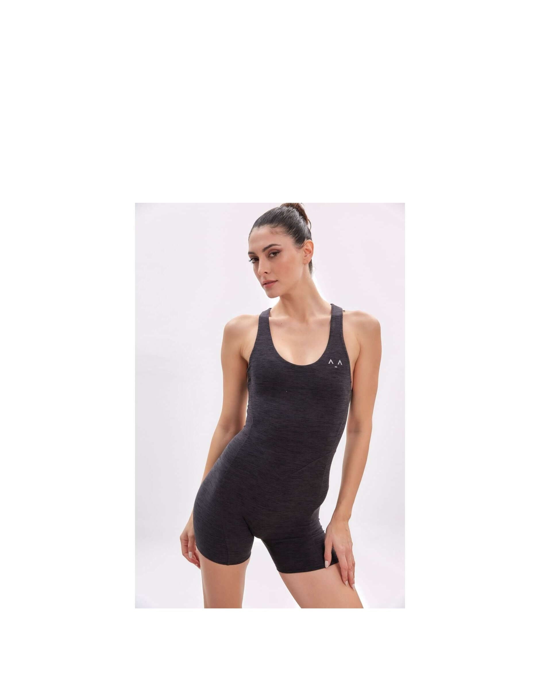 Ribbed Sculpt Open Back Jumpsuit