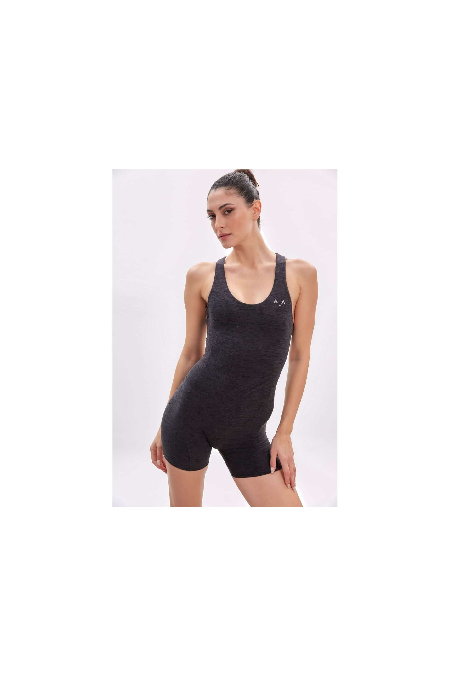 Ribbed Sculpt Open Back Jumpsuit