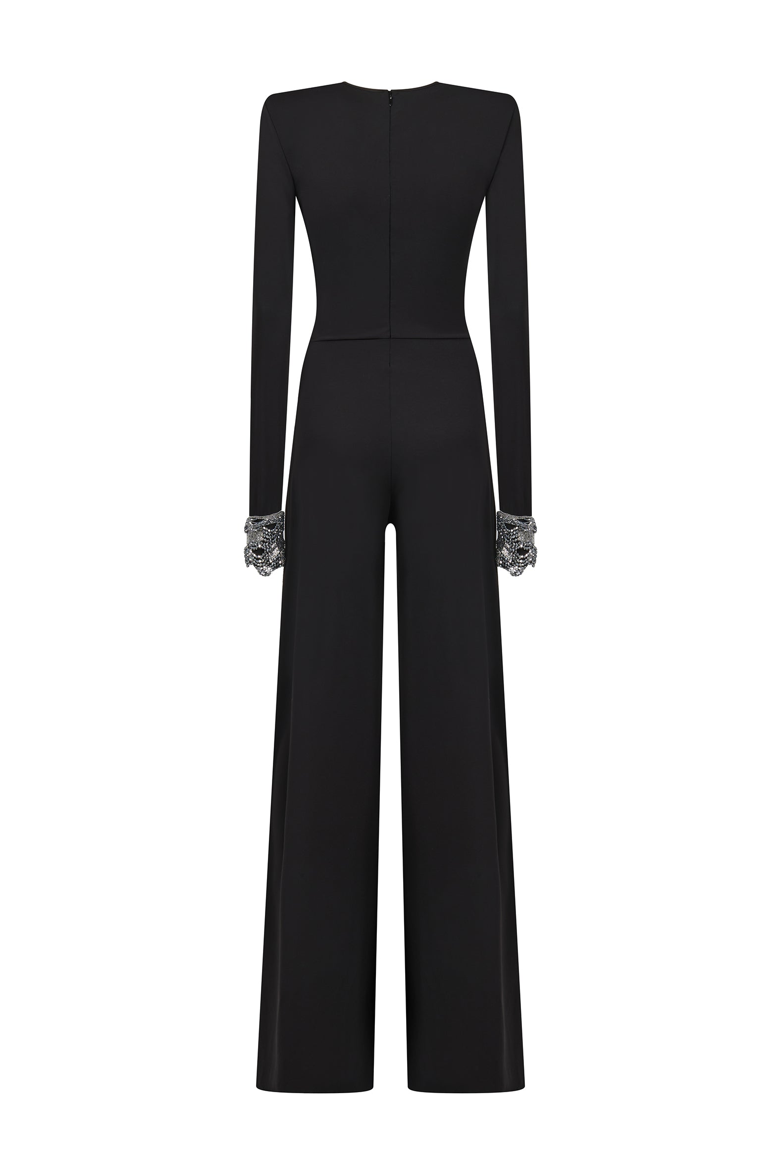 JUMPSUIT IN FLUID J. W/EMBR