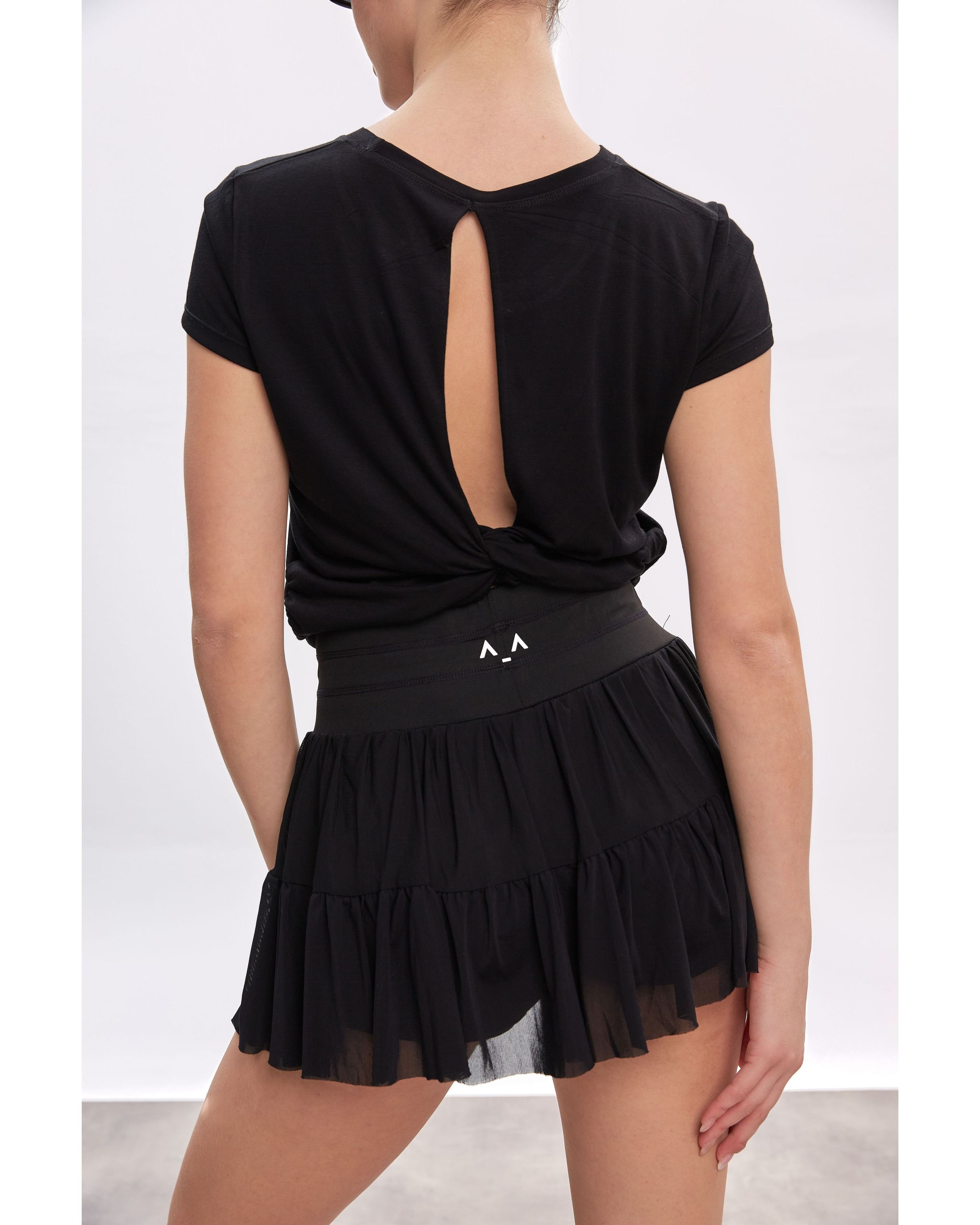 Layered Mesh Skirt with Inner Shorts