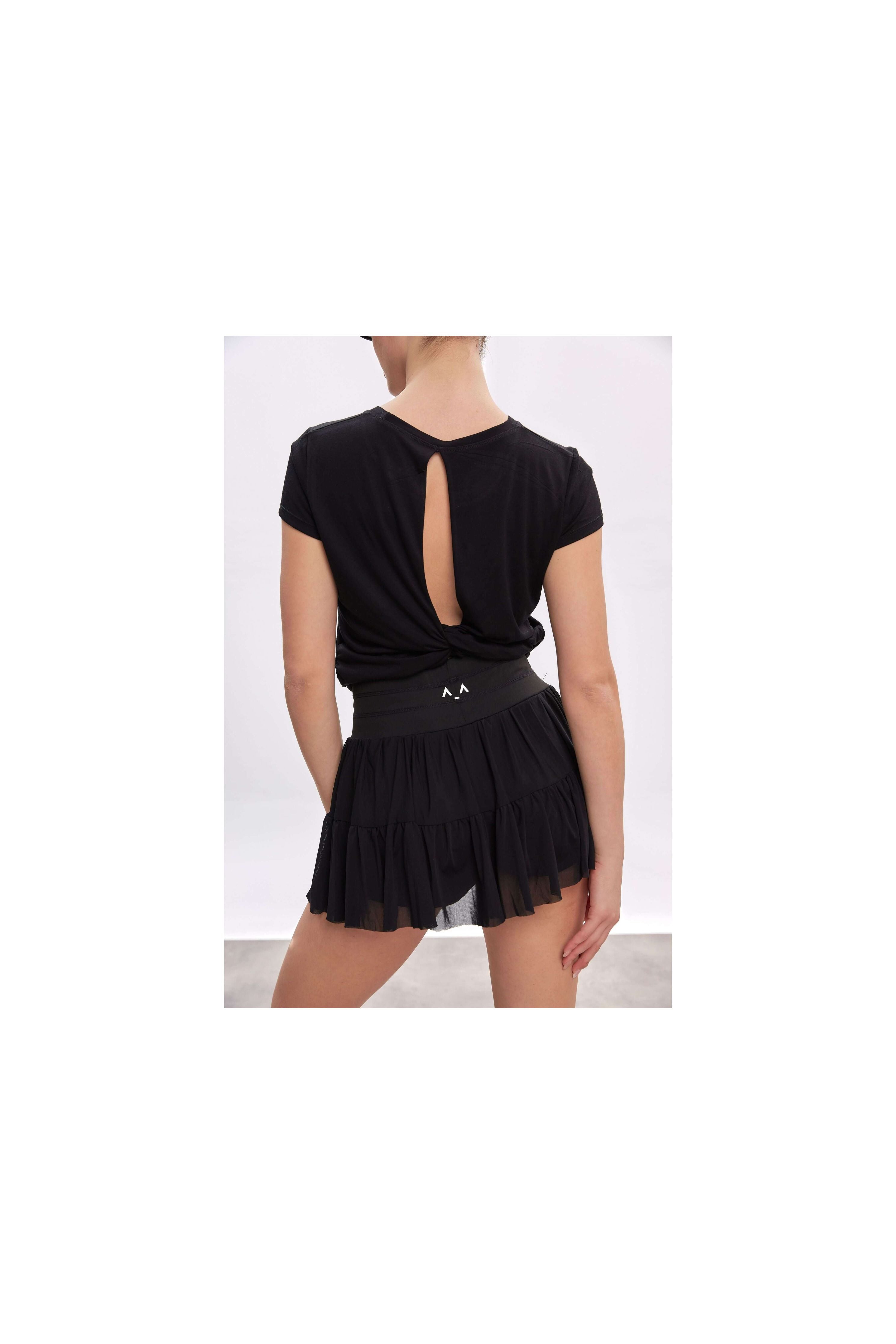Layered Mesh Skirt with Inner Shorts