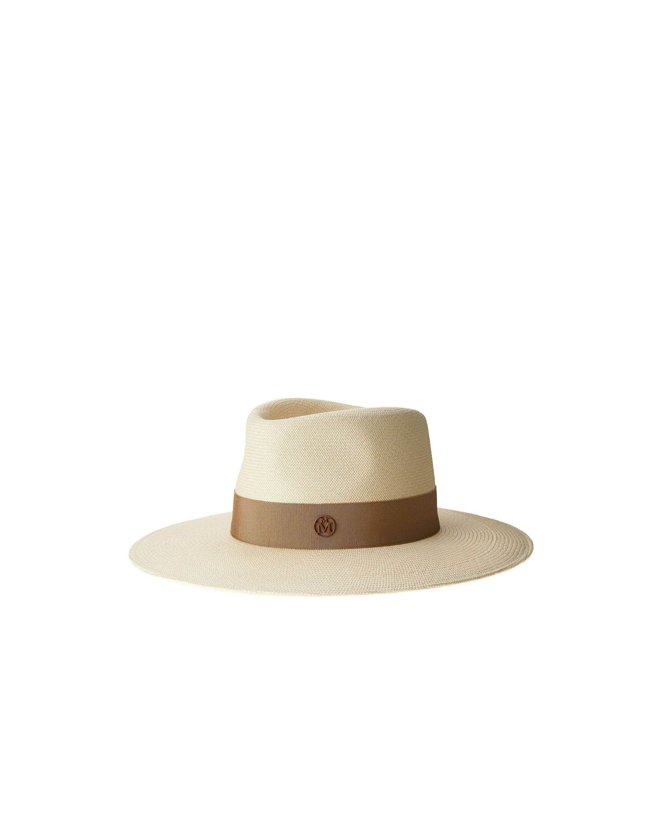 Chapeau Charles timeless Cuenca hat in cream with brown band, perfect for summer outings and stylish fashion.