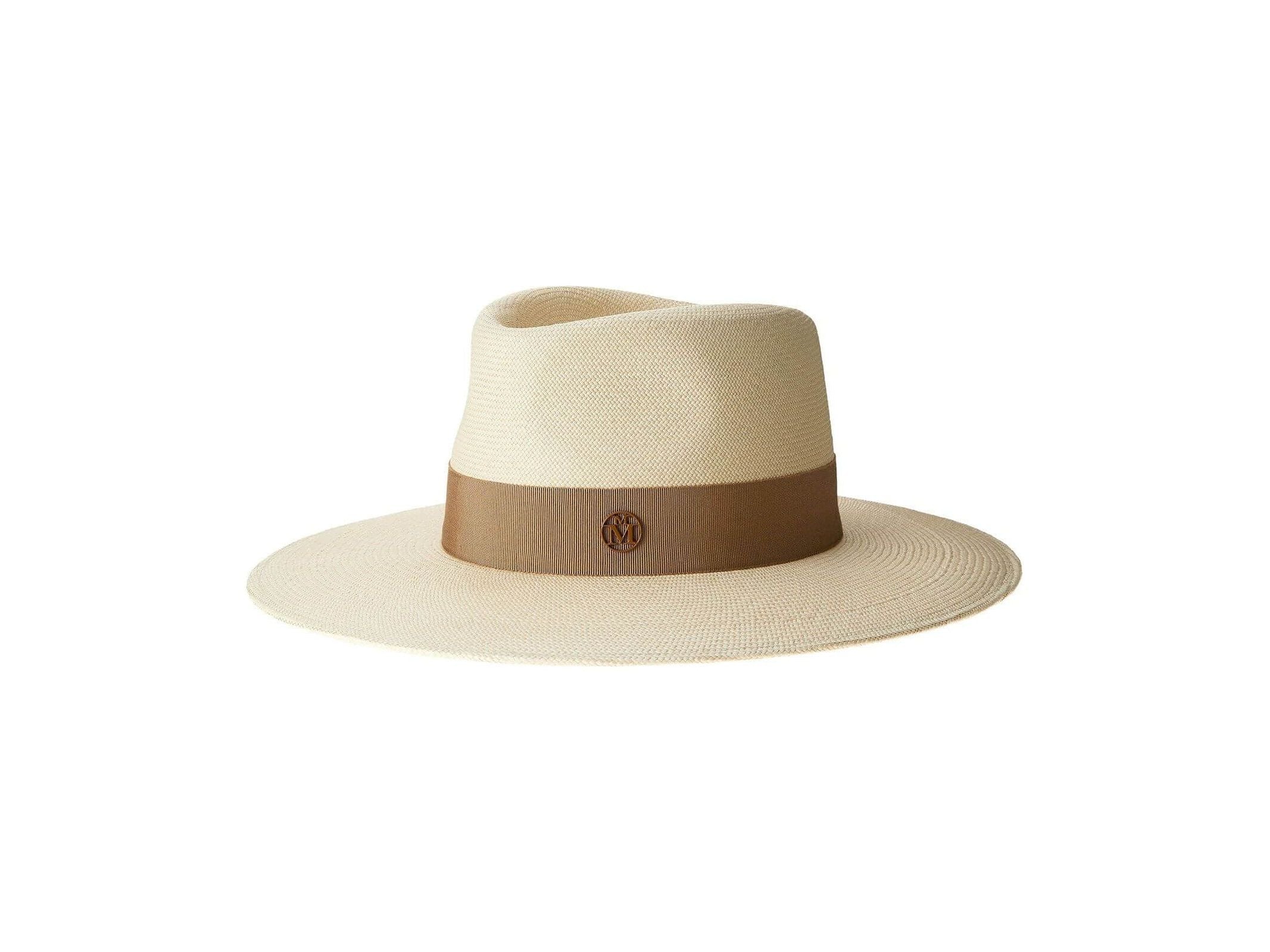 Chapeau Charles timeless Cuenca hat in cream with brown band, perfect for summer outings and stylish fashion.