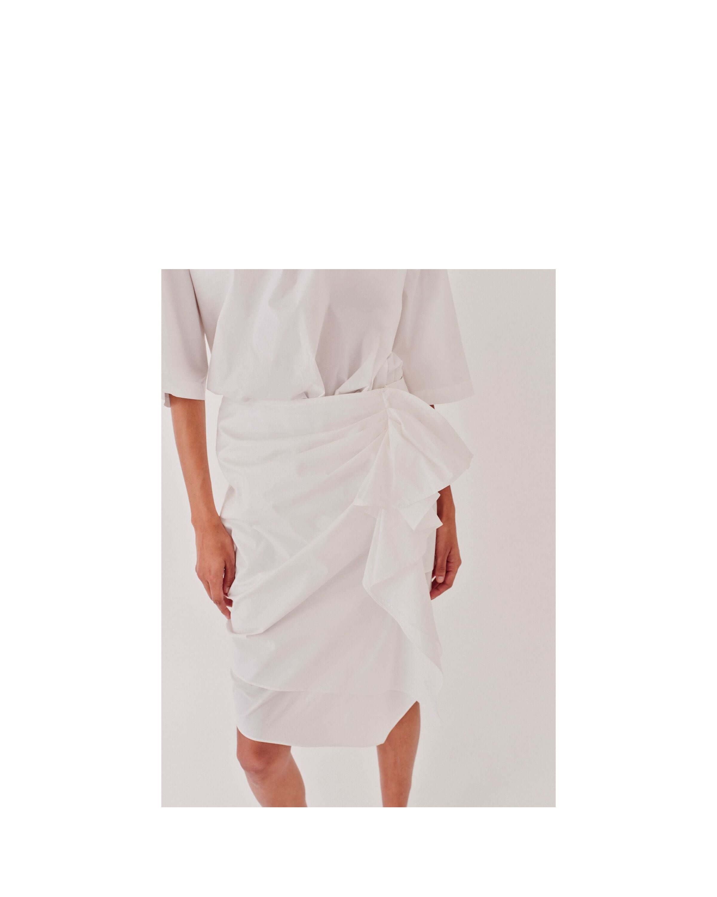 Cyprus Side Drape Skirt