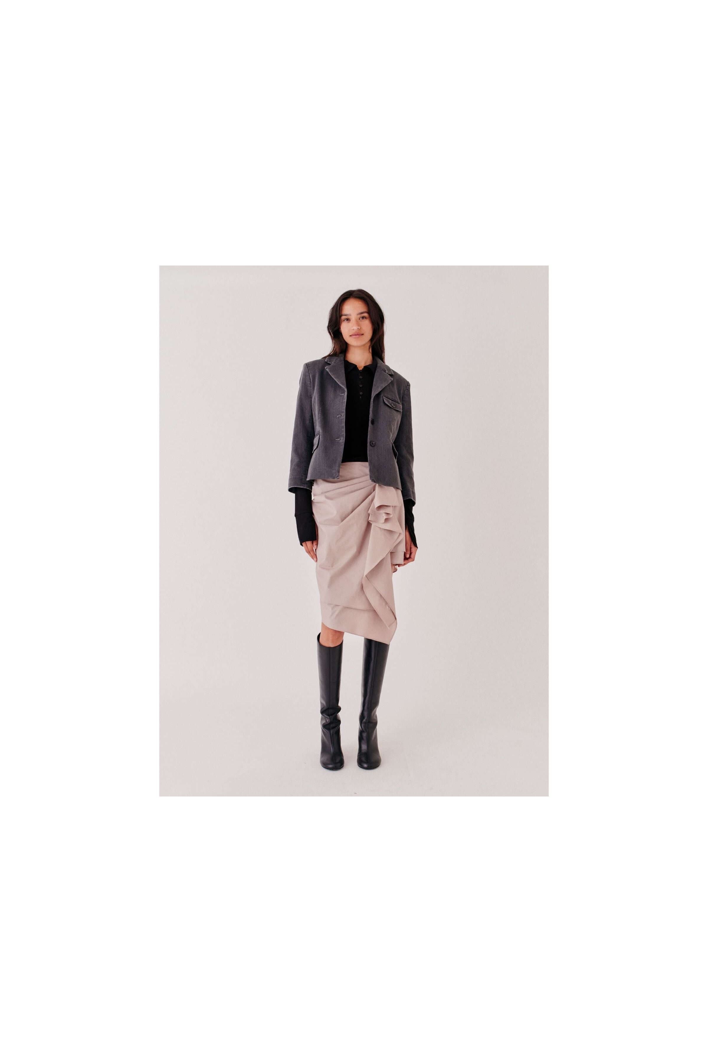 Cyprus Side Drape Skirt