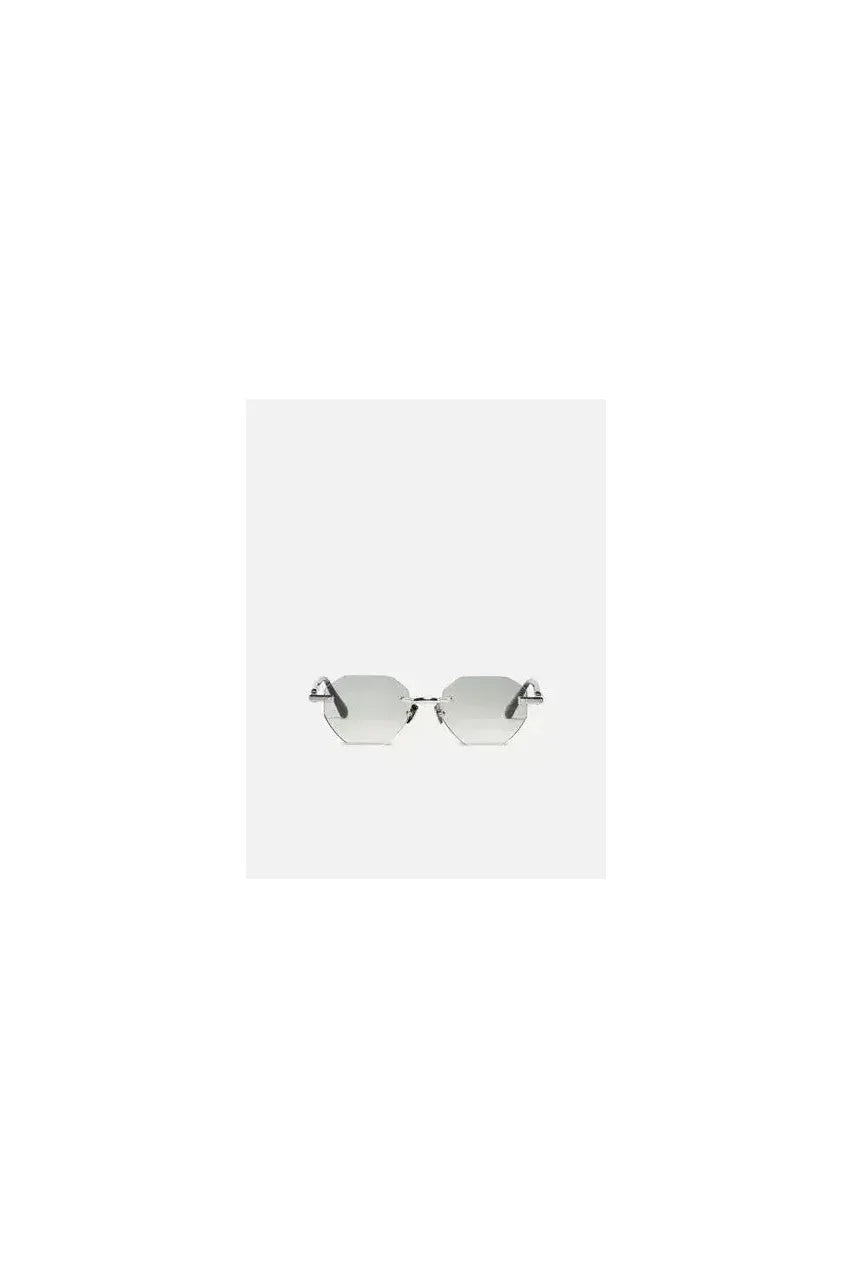 Lunettes de soleil octogonales Timothy C545 en platine plaqué, élégantes et modernes, idéales pour un look sophistiqué.