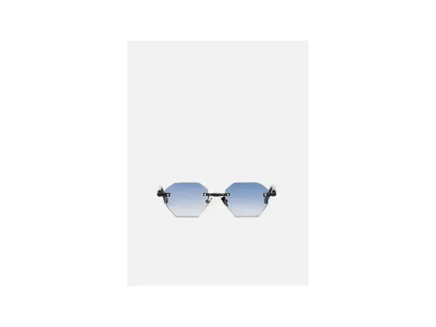 Lunettes de soleil motif octogonal avec dégradé de couleurs, élégance et protection UV.