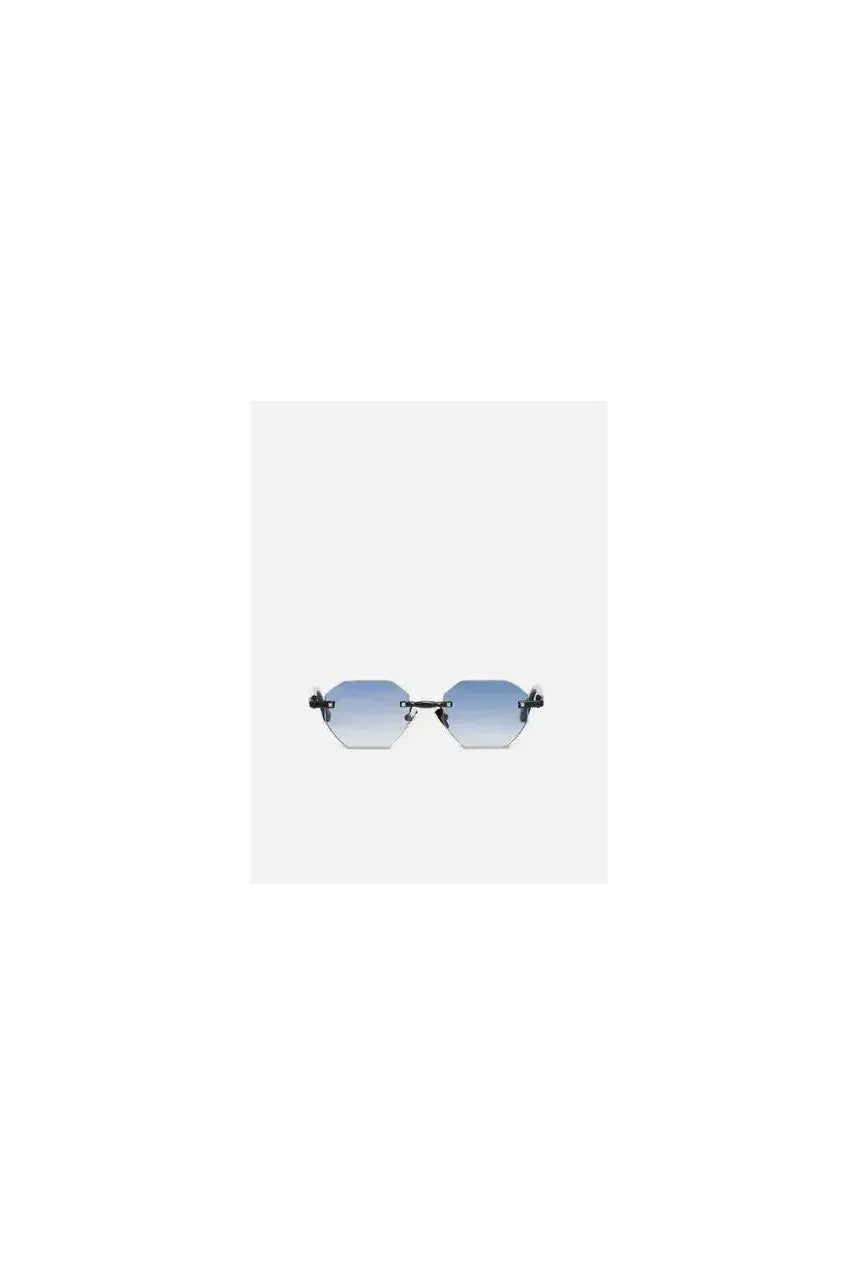 Lunettes de soleil motif octogonal avec dégradé de couleurs, élégance et protection UV.