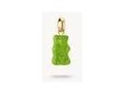 Pendentif charm Ours d'Or en cristal vert avec fermoir doré, inspiré des Goldbears HARIBO.