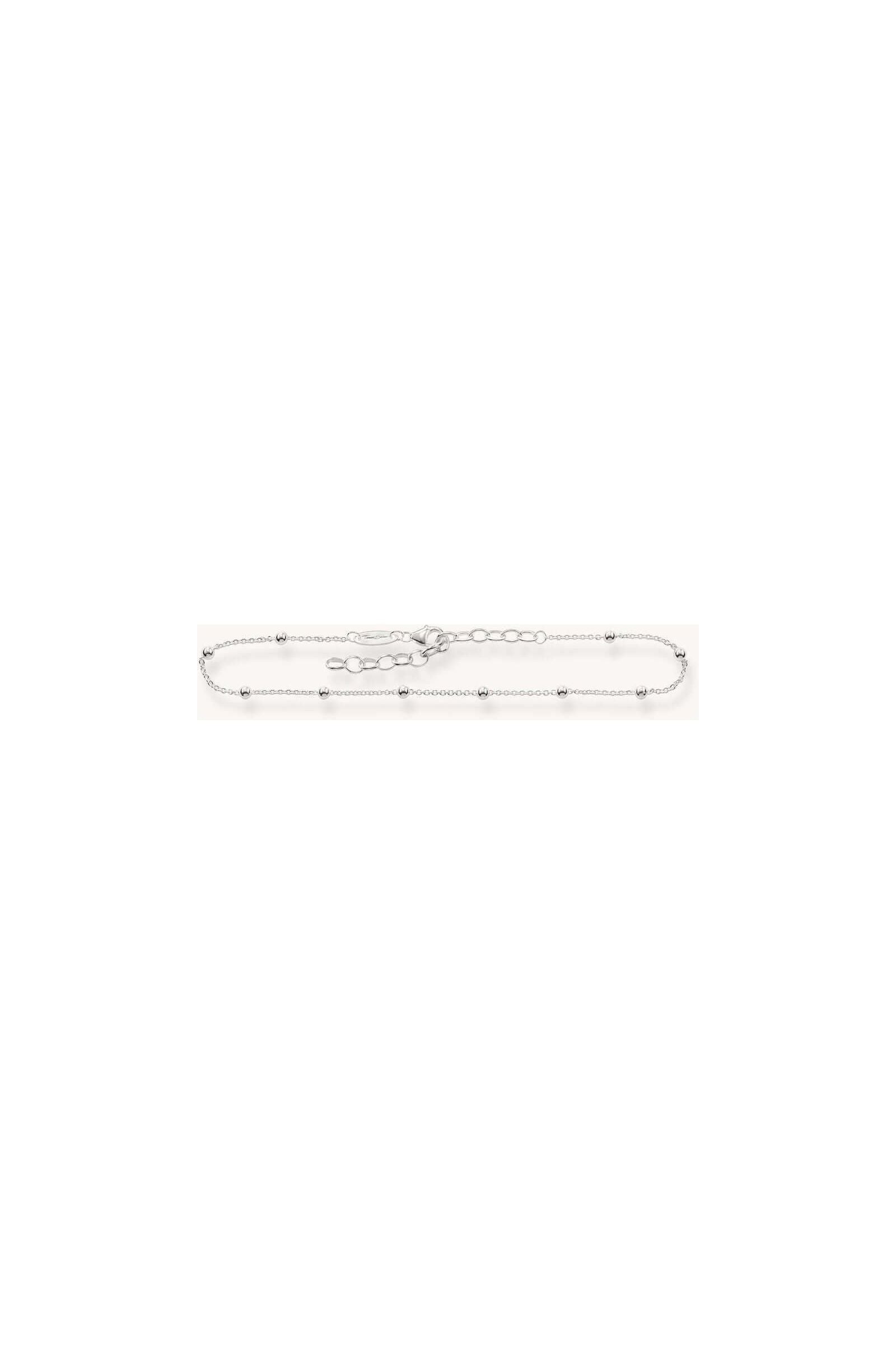 Chaîne de cheville THOMAS SABO élégante en argent, parfaite pour un look bohème chic et estival.