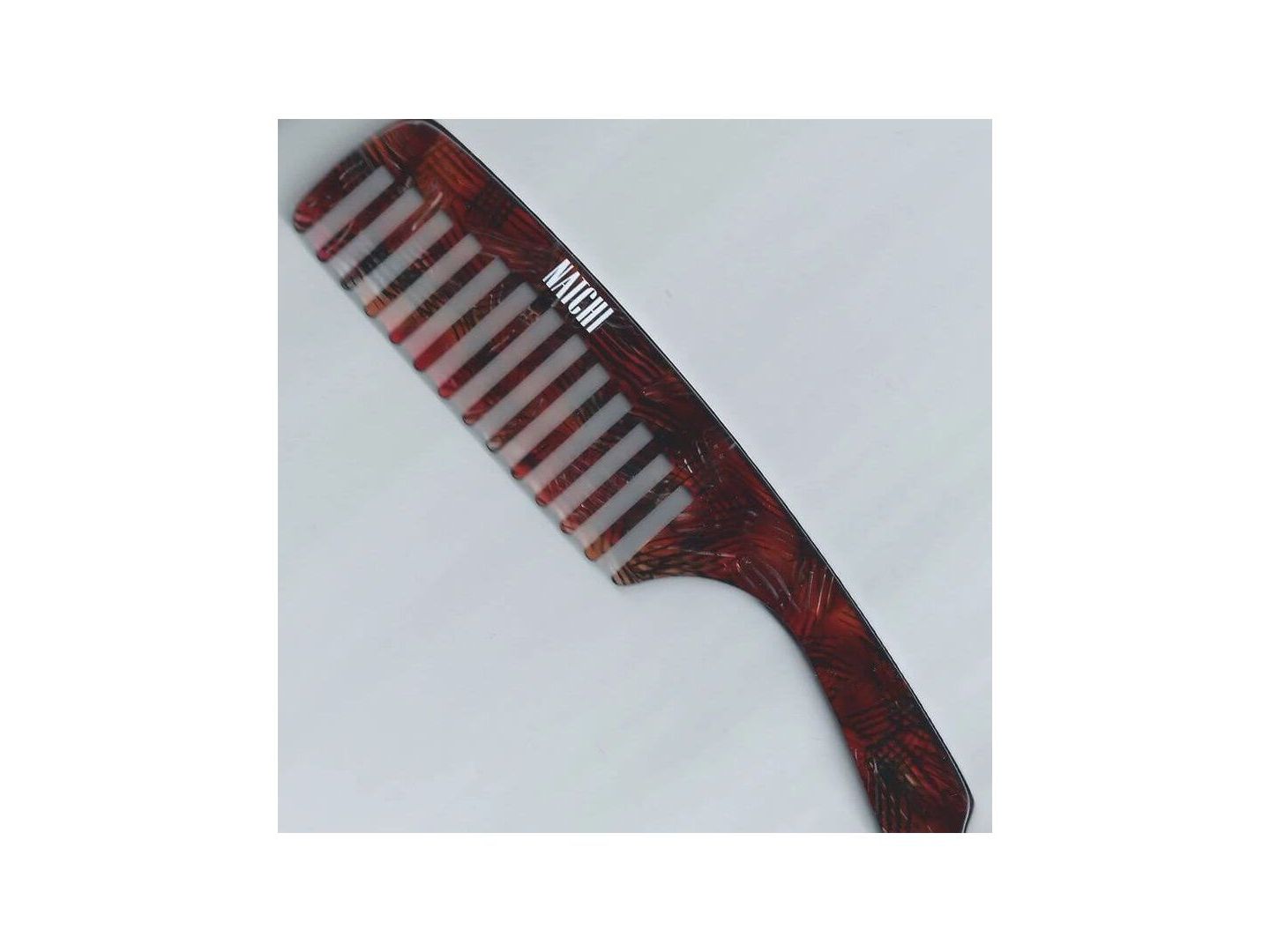 Peigne Wet Comb en acétate de cellulose, avec dents larges pour démêler en douceur les cheveux, écolo et durable.