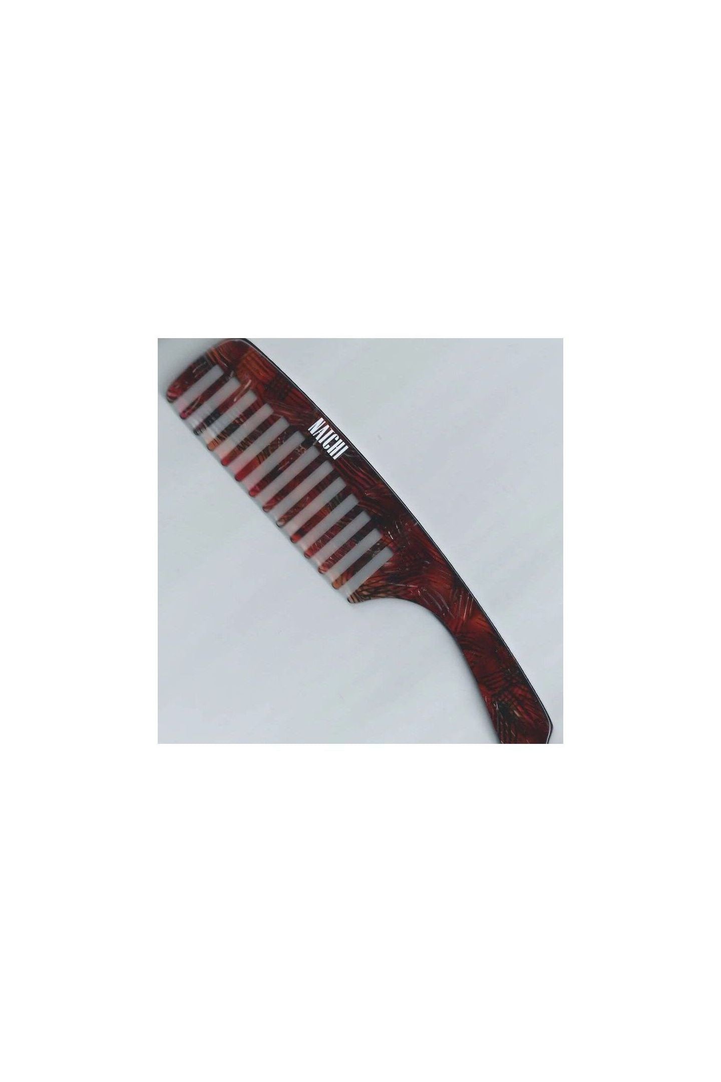 Peigne Wet Comb en acétate de cellulose, avec dents larges pour démêler en douceur les cheveux, écolo et durable.