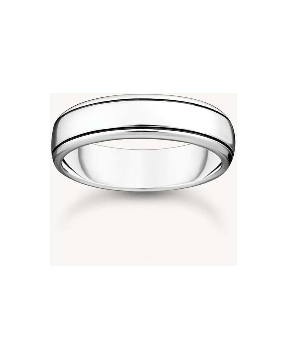 Bagues avec lignes en argent recyclé, design minimaliste et épuré, taille 48 à 68.