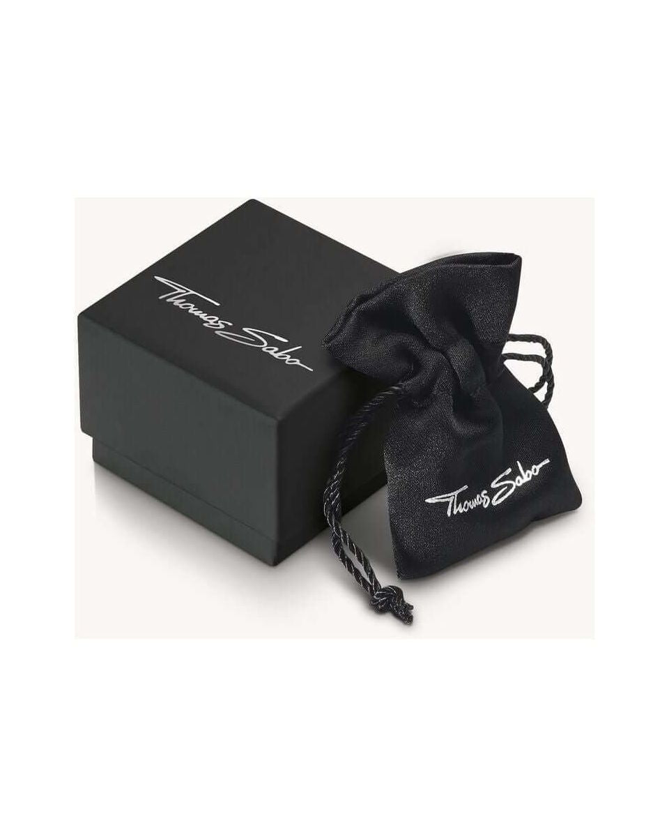 THOMAS SABO elegant black packaging with logo, ideal for gifting jewelry like CHAÎNE DE CHEVILLE DOTS.