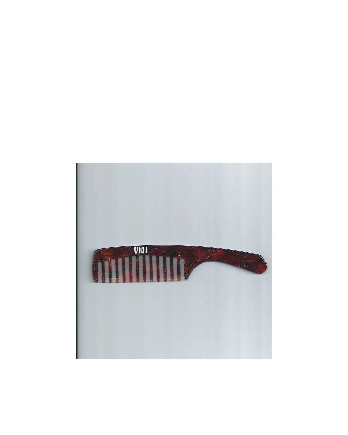 Peigne Wet Comb en acétate de cellulose, dents larges pour démêlage doux et éco-responsable.