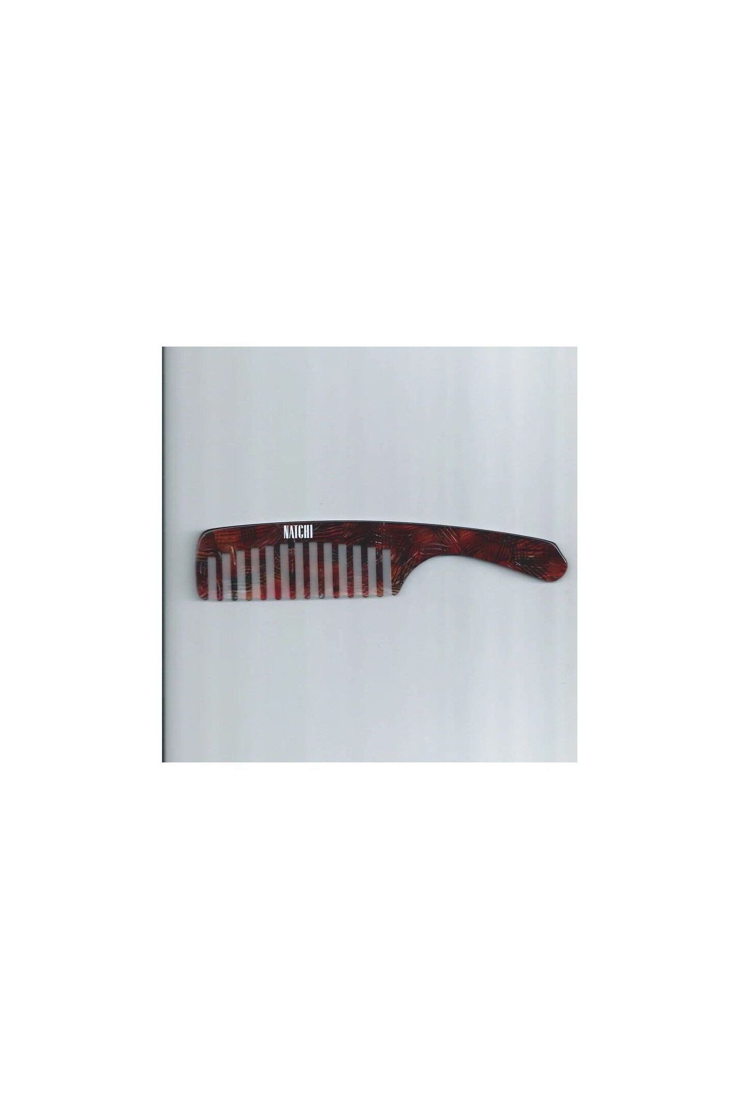Peigne Wet Comb en acétate de cellulose, dents larges pour démêlage doux et éco-responsable.