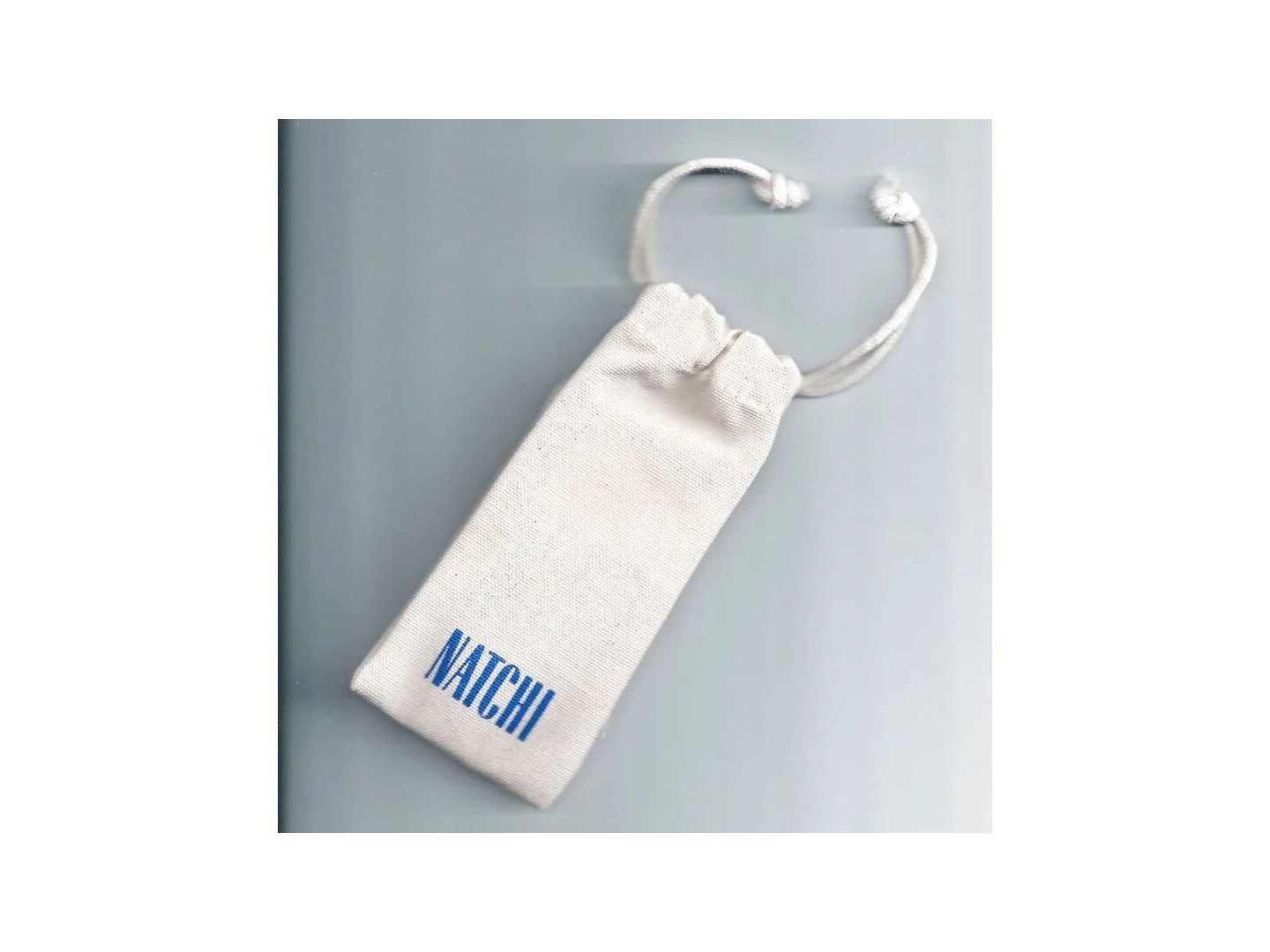 Natchi drawstring pouch in natural fabric for eco-friendly storage.