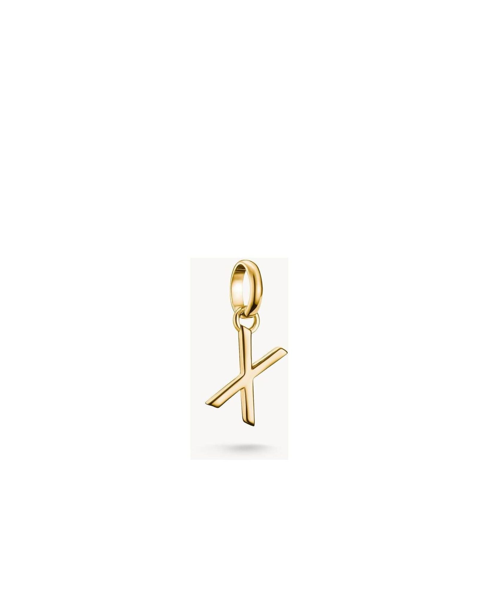 Pendentif charm lettre A en or 18k, design élégant et contemporain, parfait pour chaînes ou bracelets.