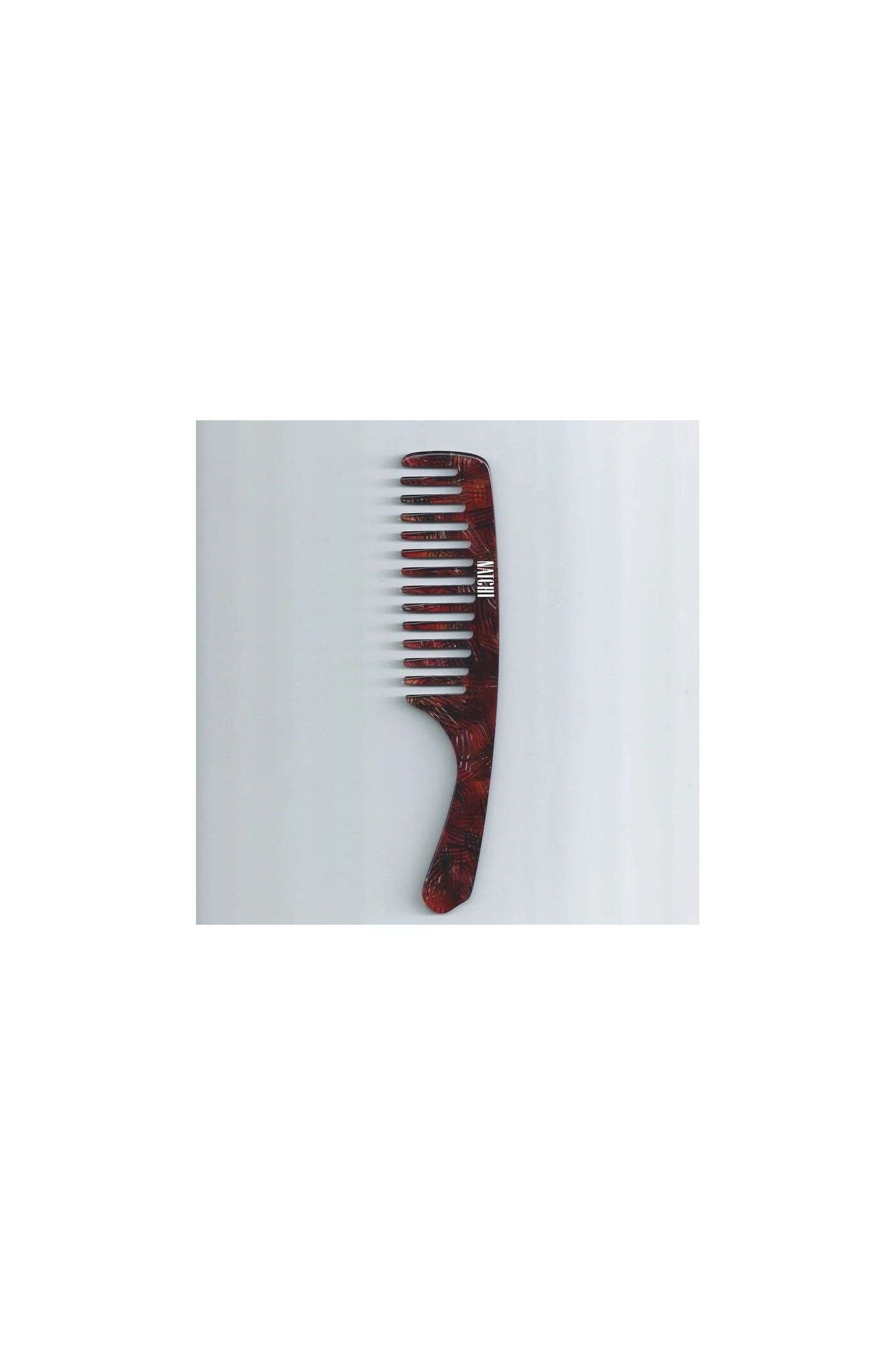 Peigne Wet Comb en acétate de cellulose, dents larges pour démêler les cheveux sans les casser.