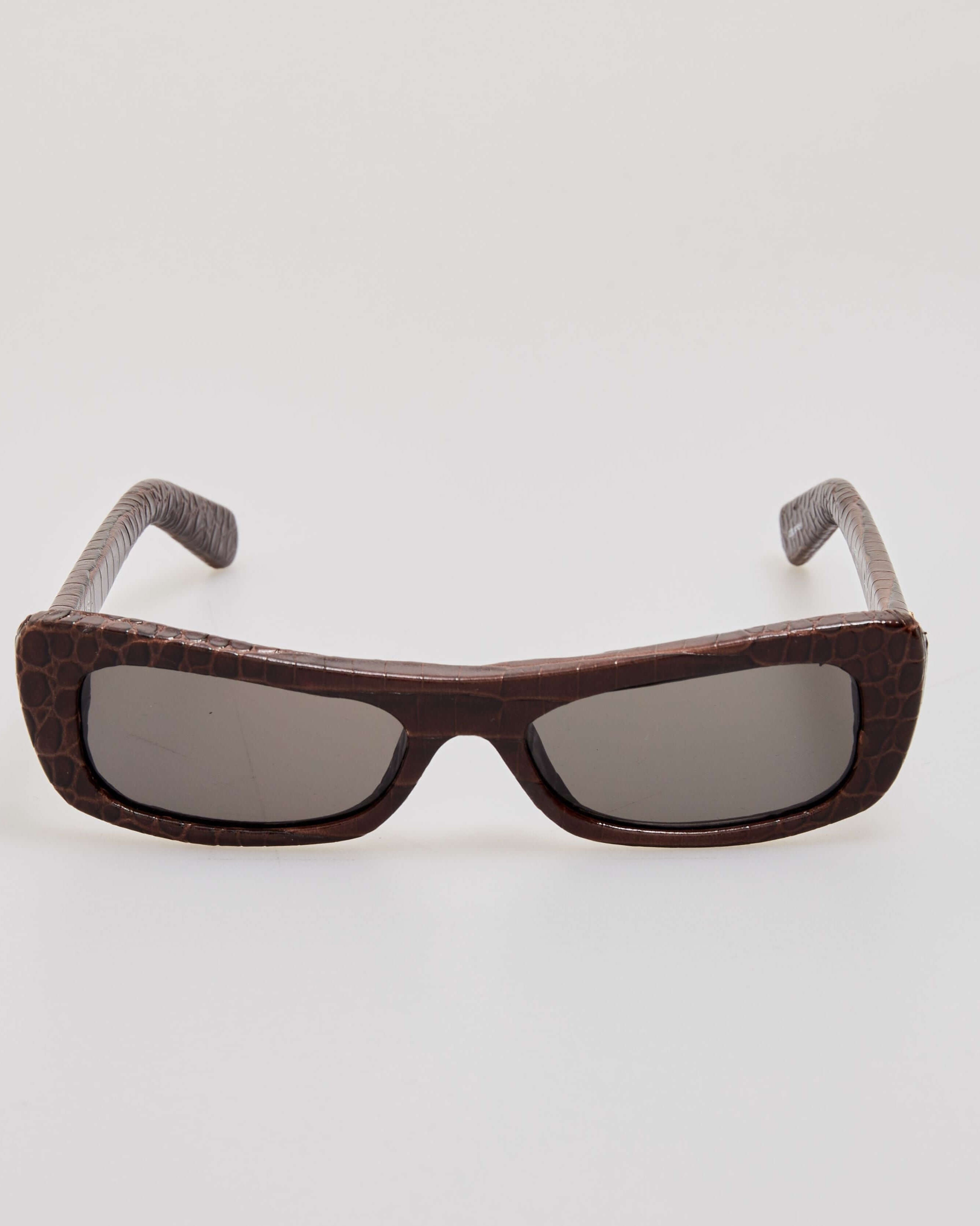 CAPRI BROWN CROC/ GOLD/ BROWN