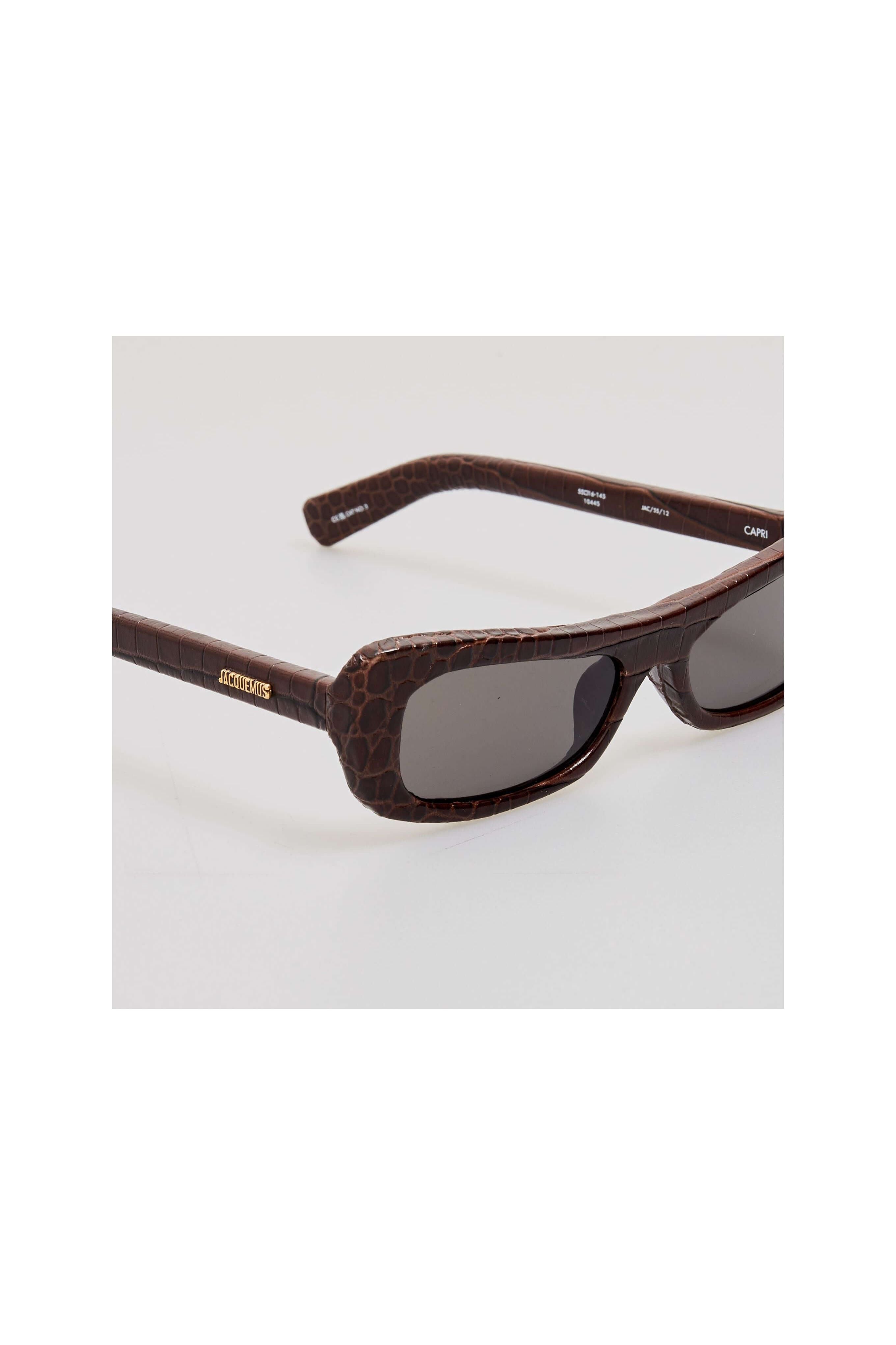 CAPRI BROWN CROC/ GOLD/ BROWN