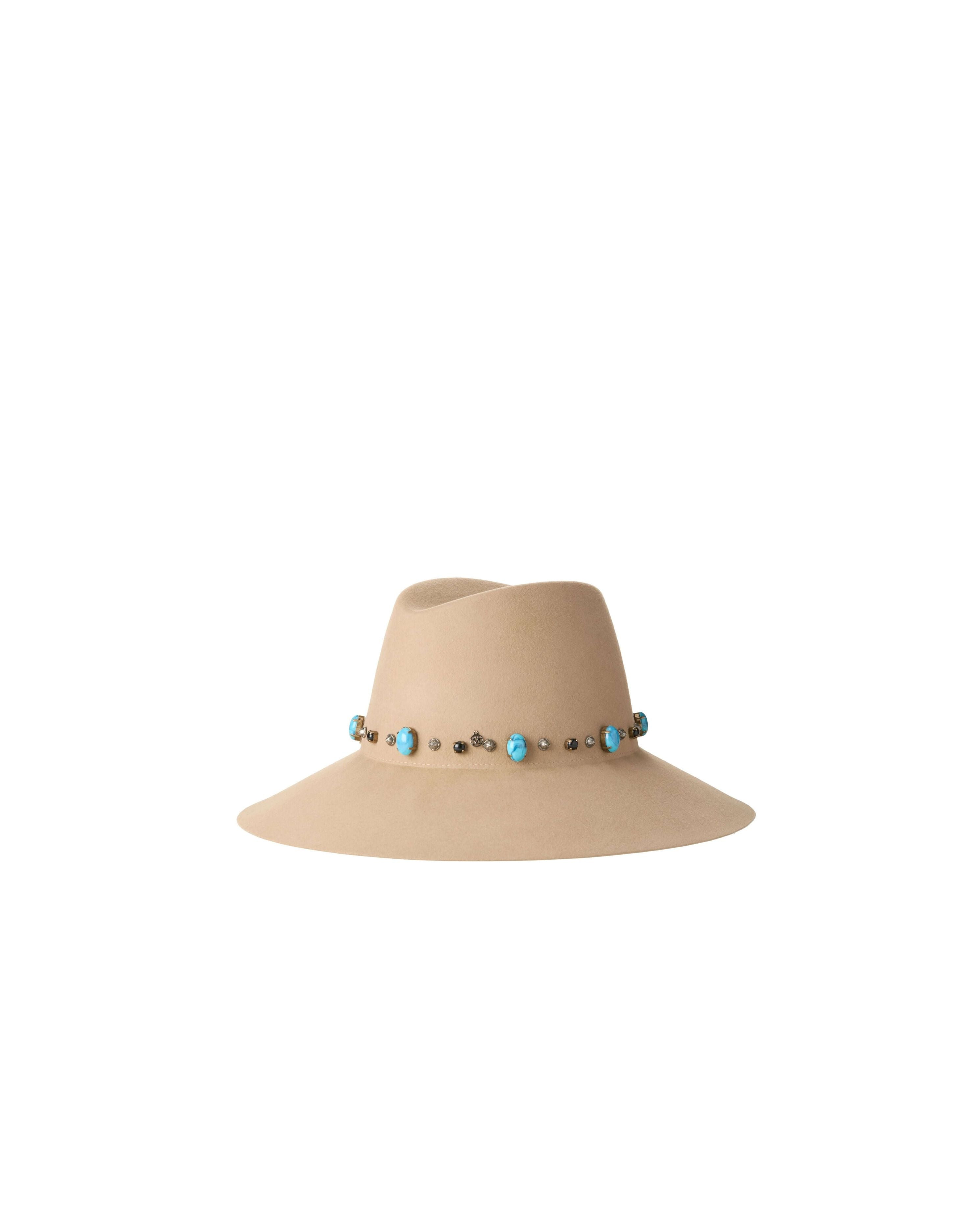 Kate Hat stone & Studs On Felt #Wool