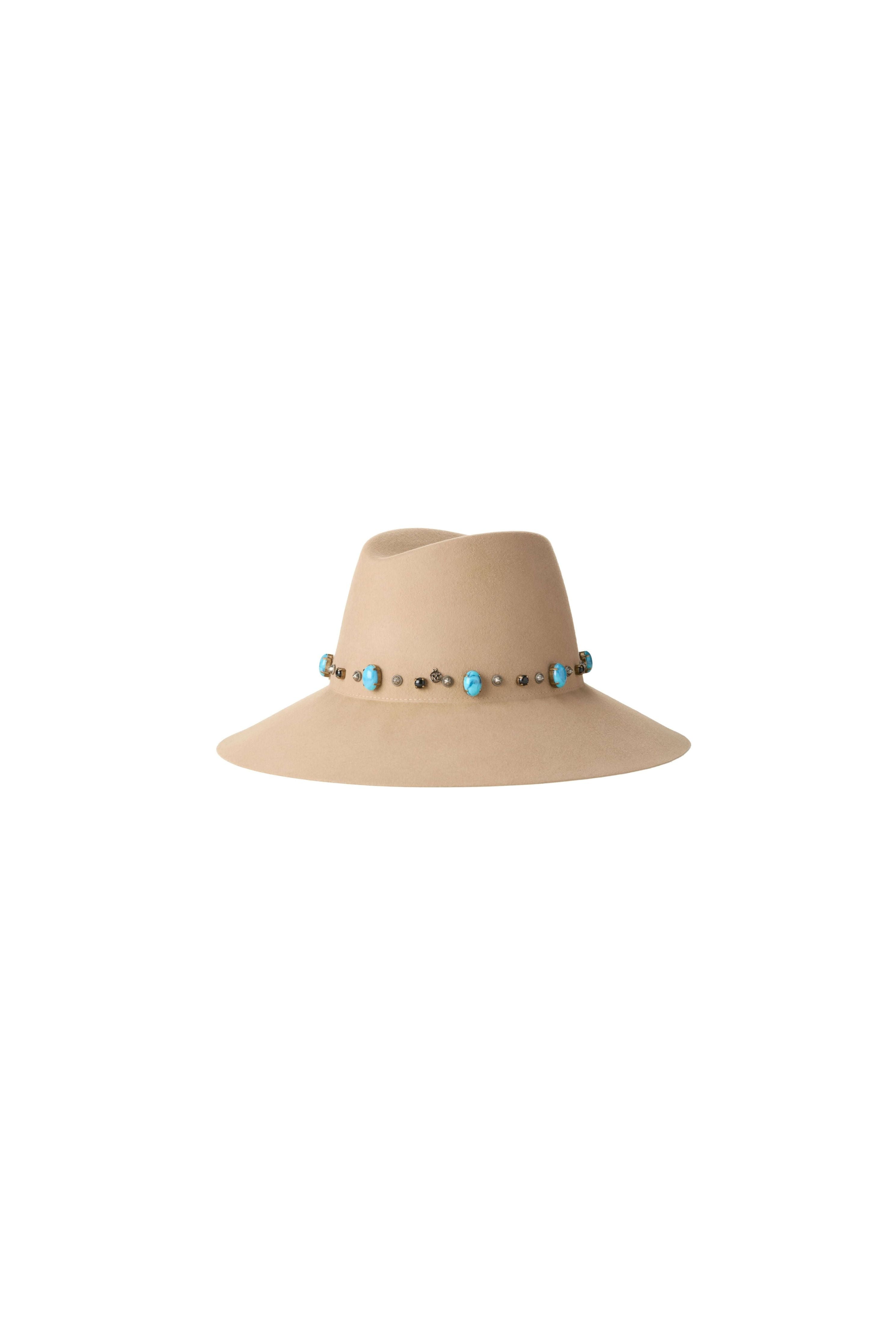 Kate Hat stone & Studs On Felt #Wool