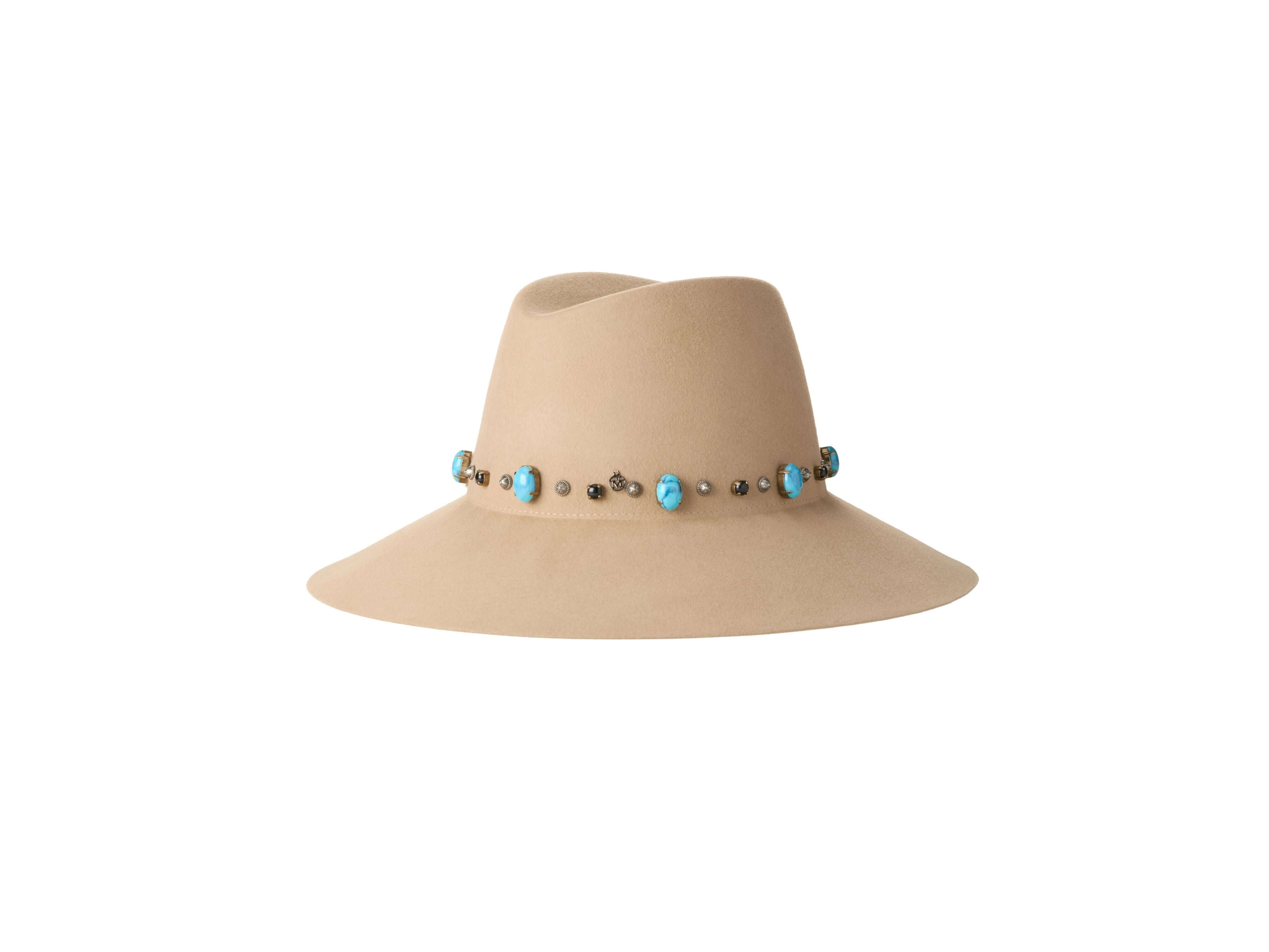 Kate Hat stone & Studs On Felt #Wool