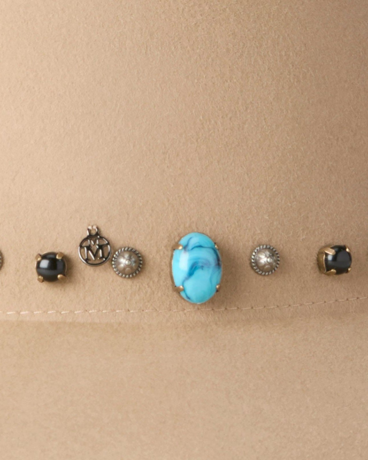 Kate Hat stone & Studs On Felt #Wool