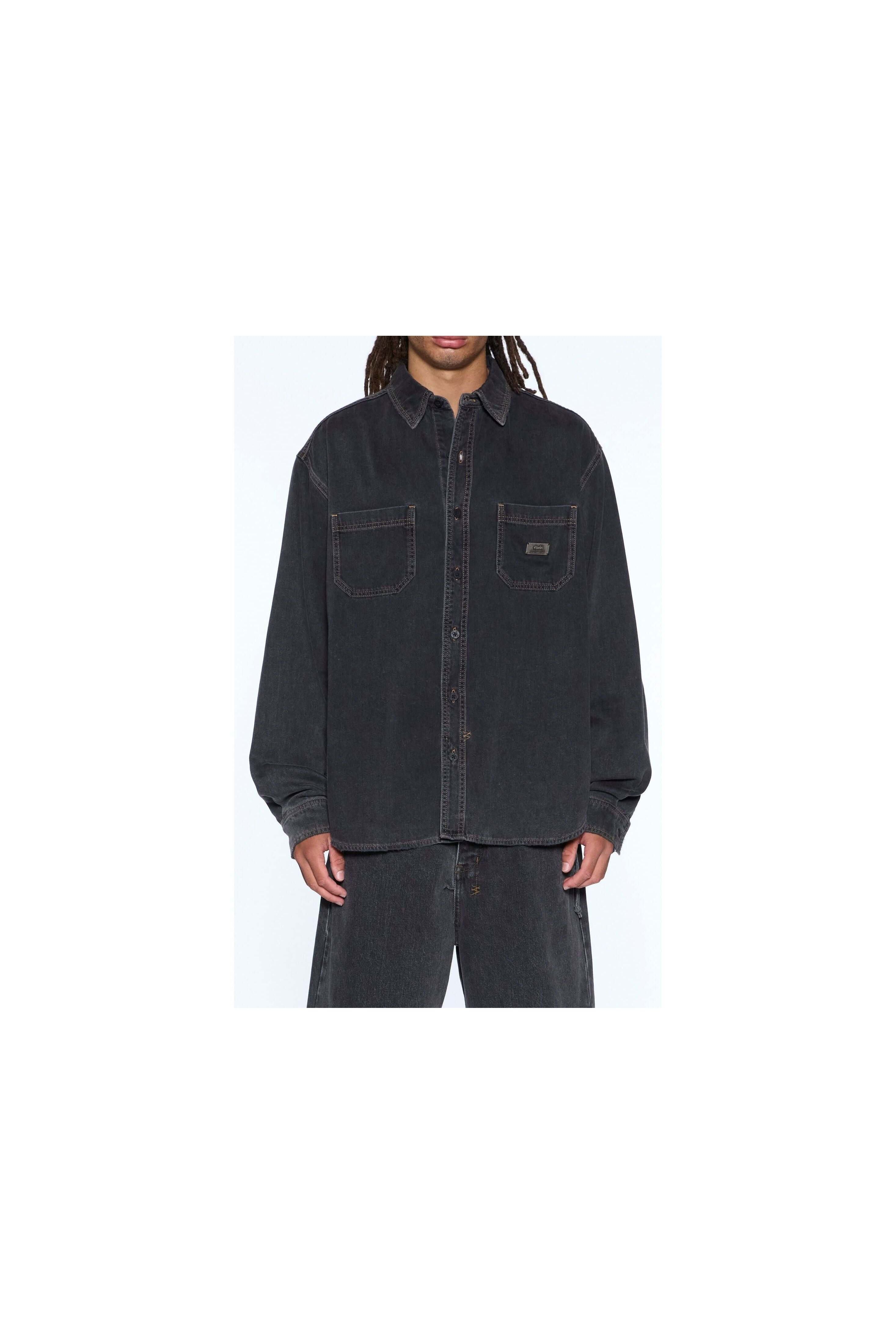 VULTURE DENIM LS SHIRT BAXTER BLACK